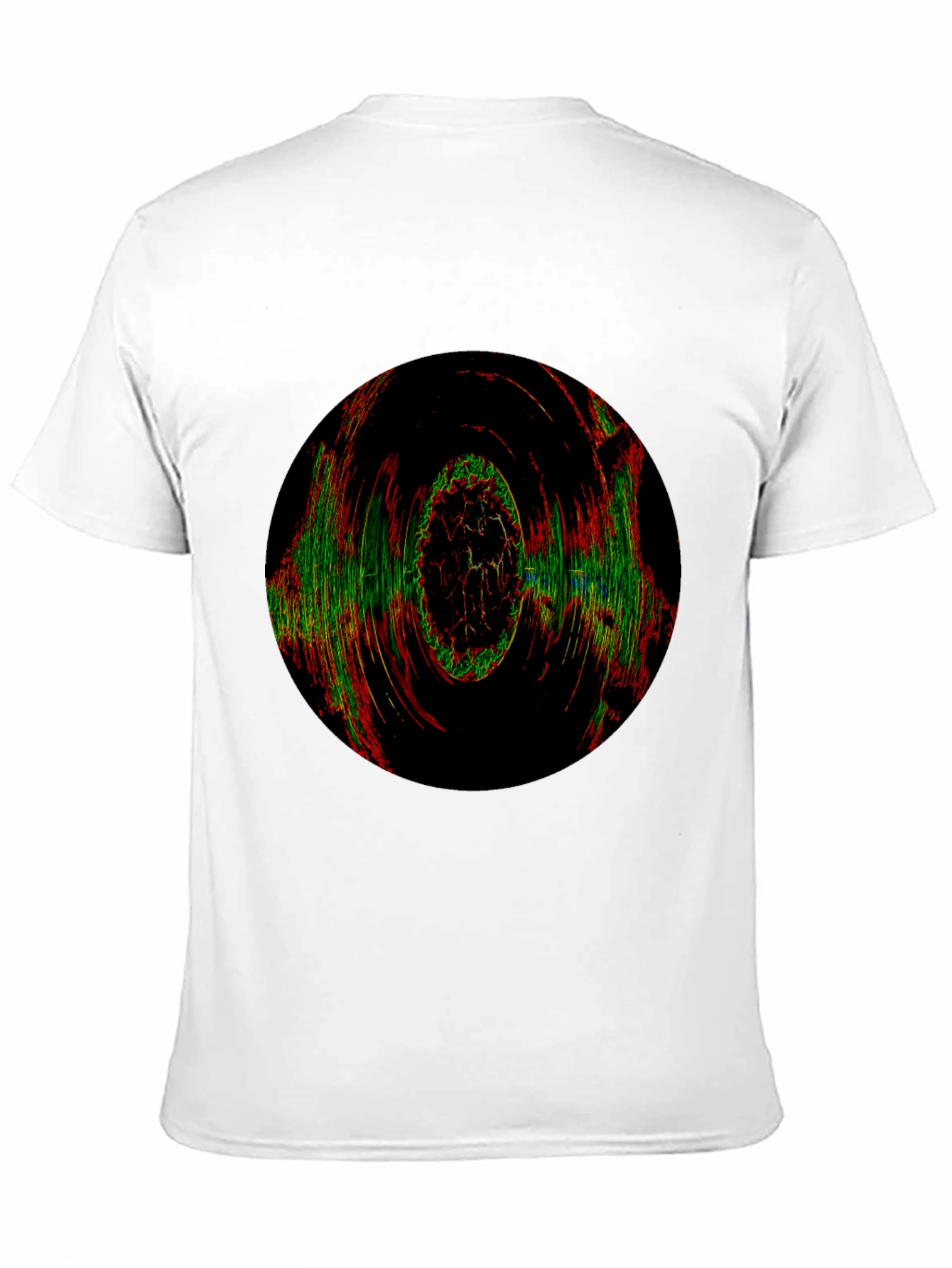 Abstract Circle Graphic Tee - Black