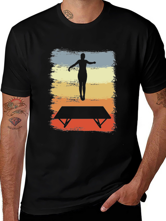 Vintage Vaulting Horse T-Shirt Retro Gymnast Tee