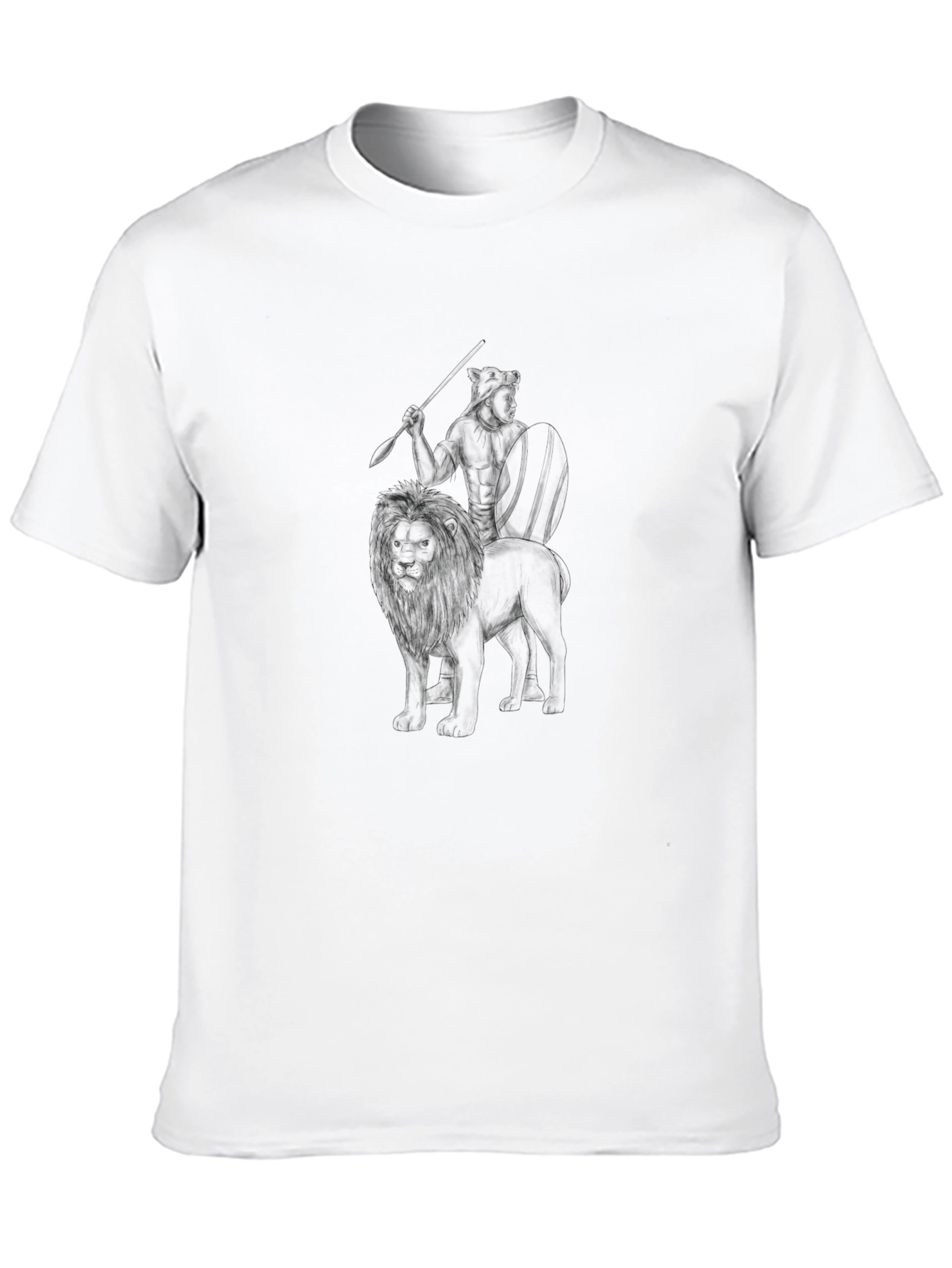 Lion Rider Black Graphic Tee