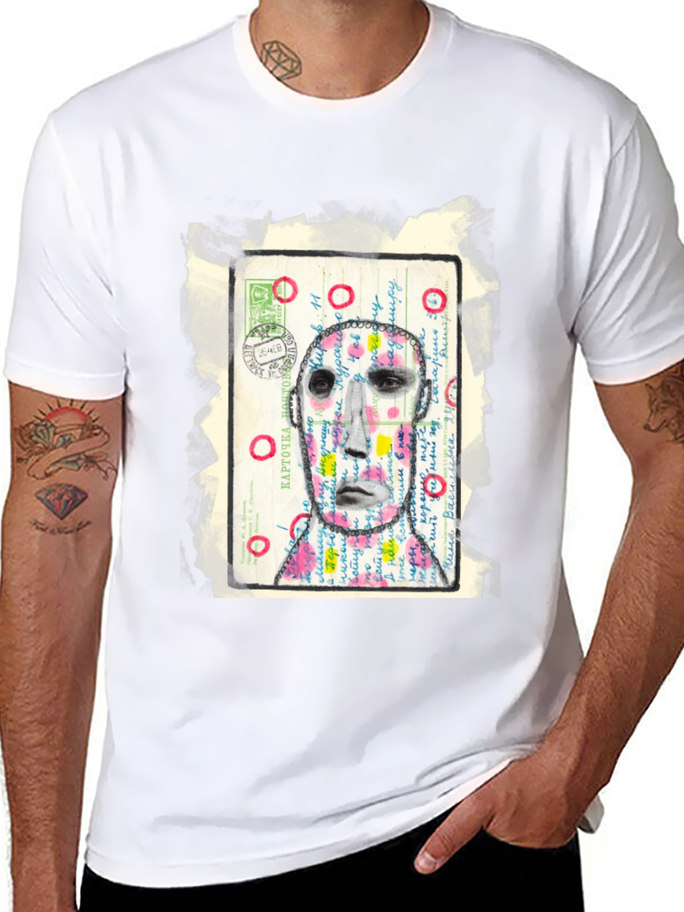 Artistic Portrait Graphic Tee - Unique Style