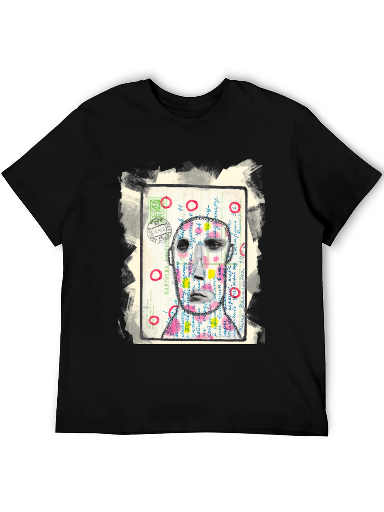 Artistic Portrait Graphic Tee - Unique Style
