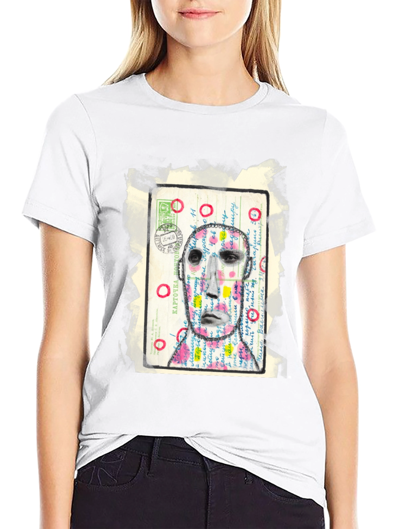 Artistic Portrait Graphic Tee - Unique Style