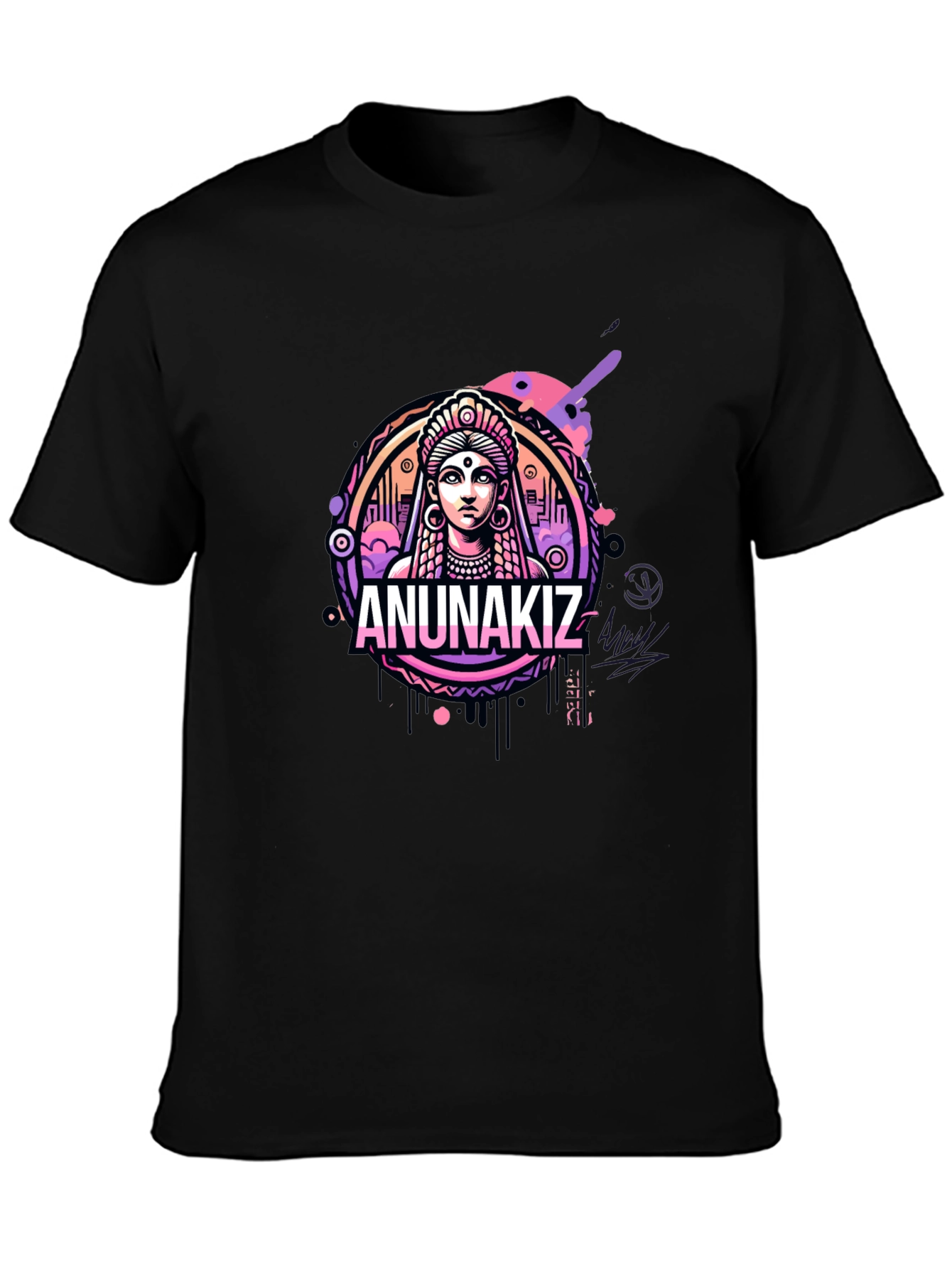 Anunakiz Graphic Tee - Black