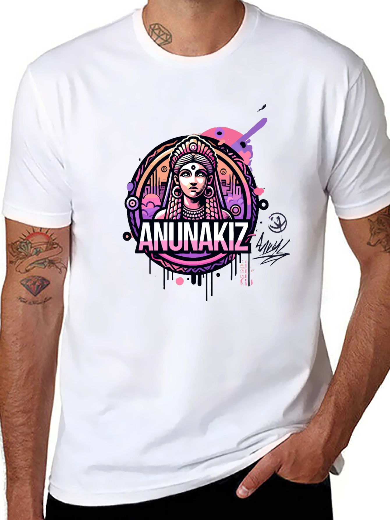 Anunakiz Graphic Tee - Black