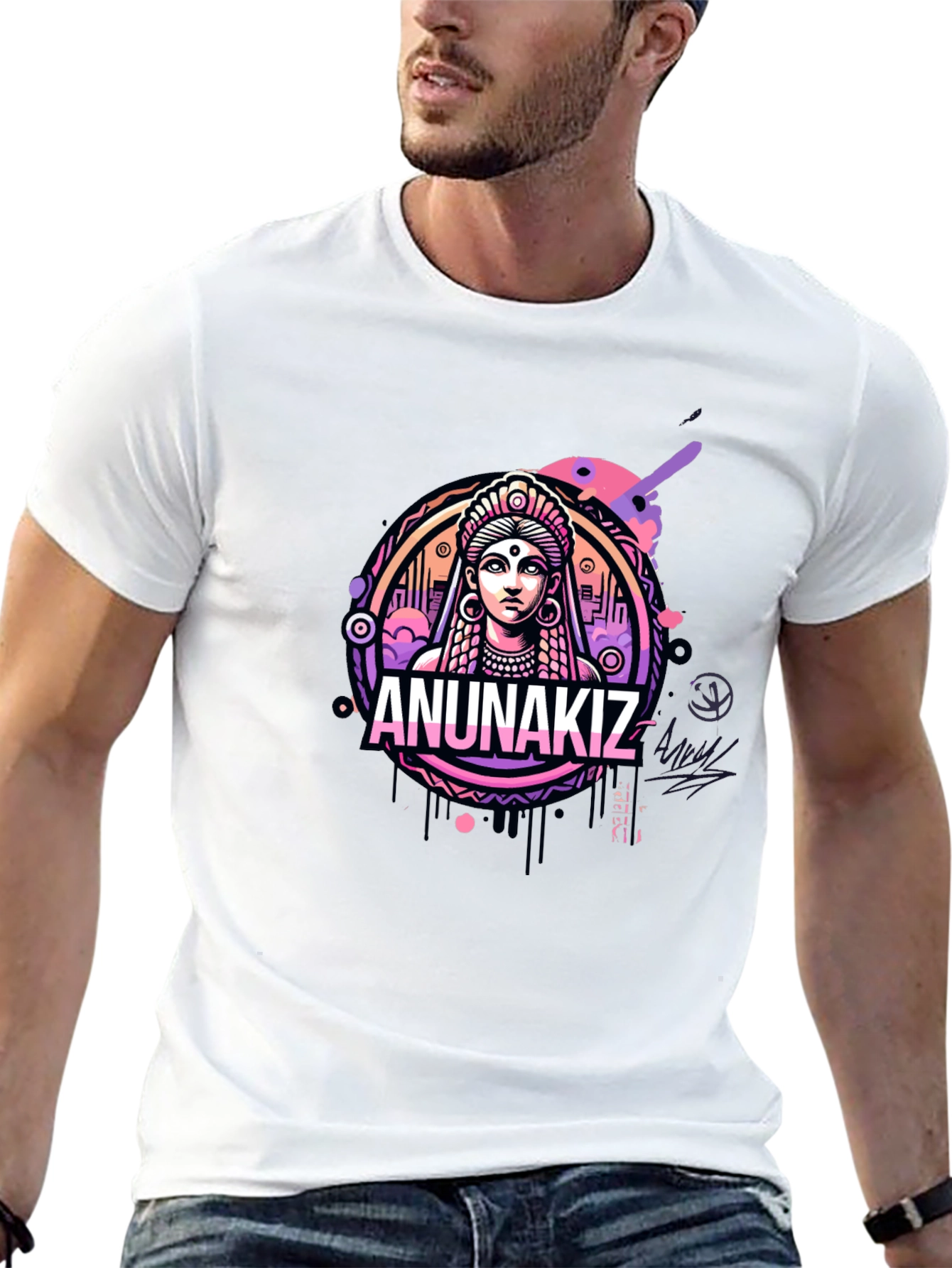 Anunakiz Graphic Tee - Black
