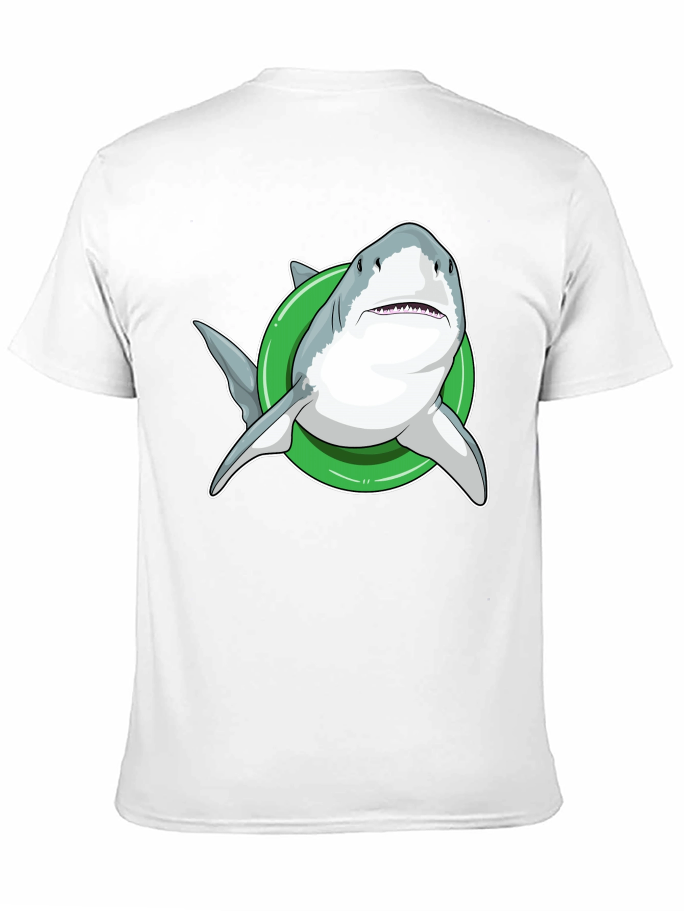 Shark Inflatable Ring Black T-Shirt