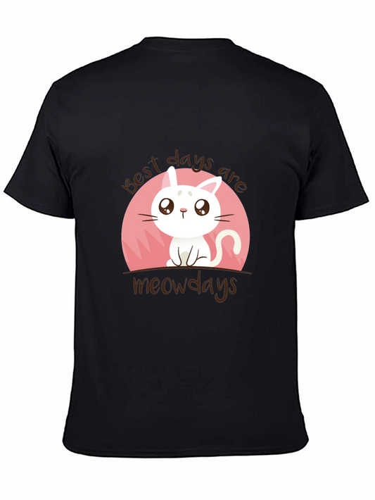 Best Days Are Meowdays Cat Graphic Tee