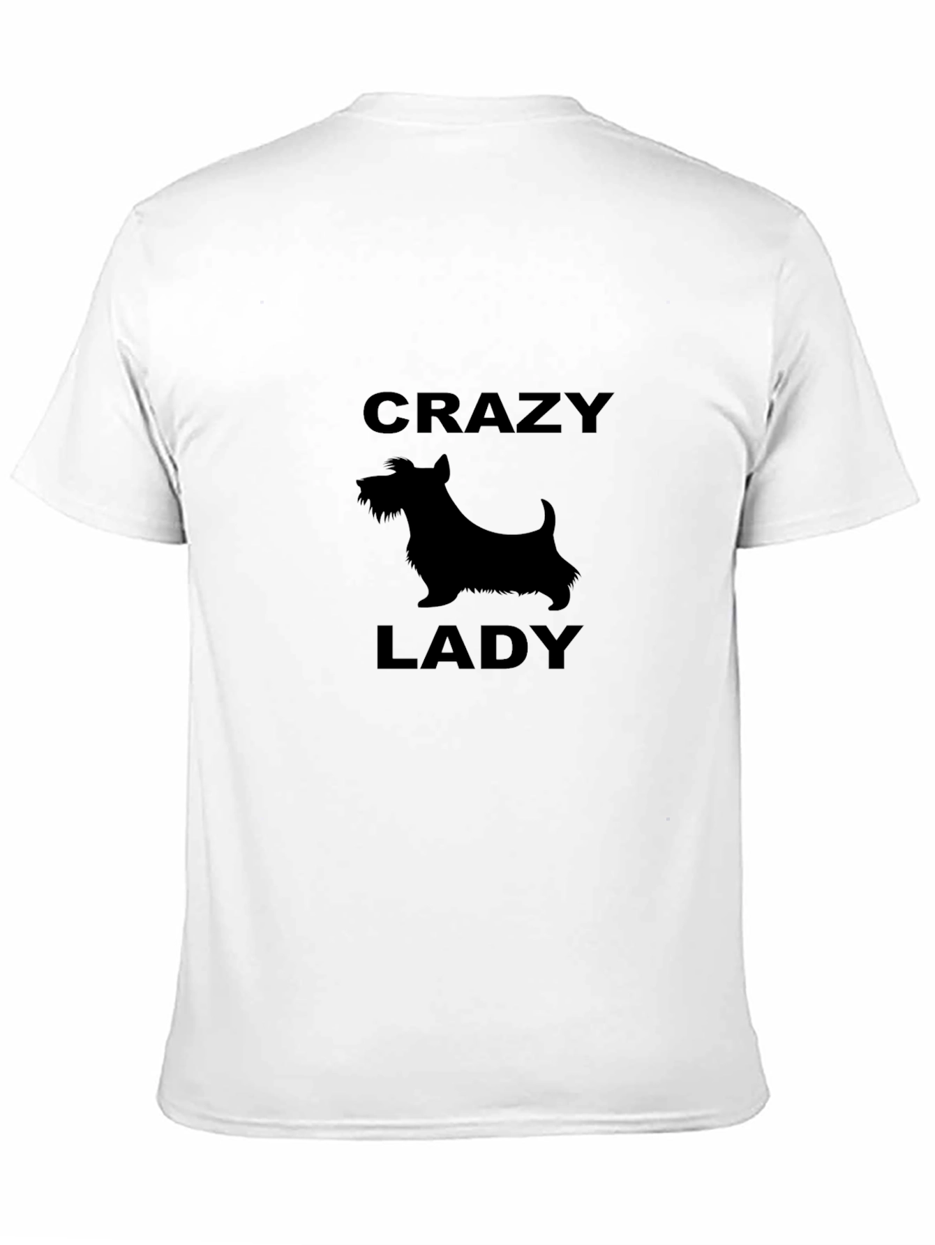 Crazy Dog Lady T-Shirt - Black
