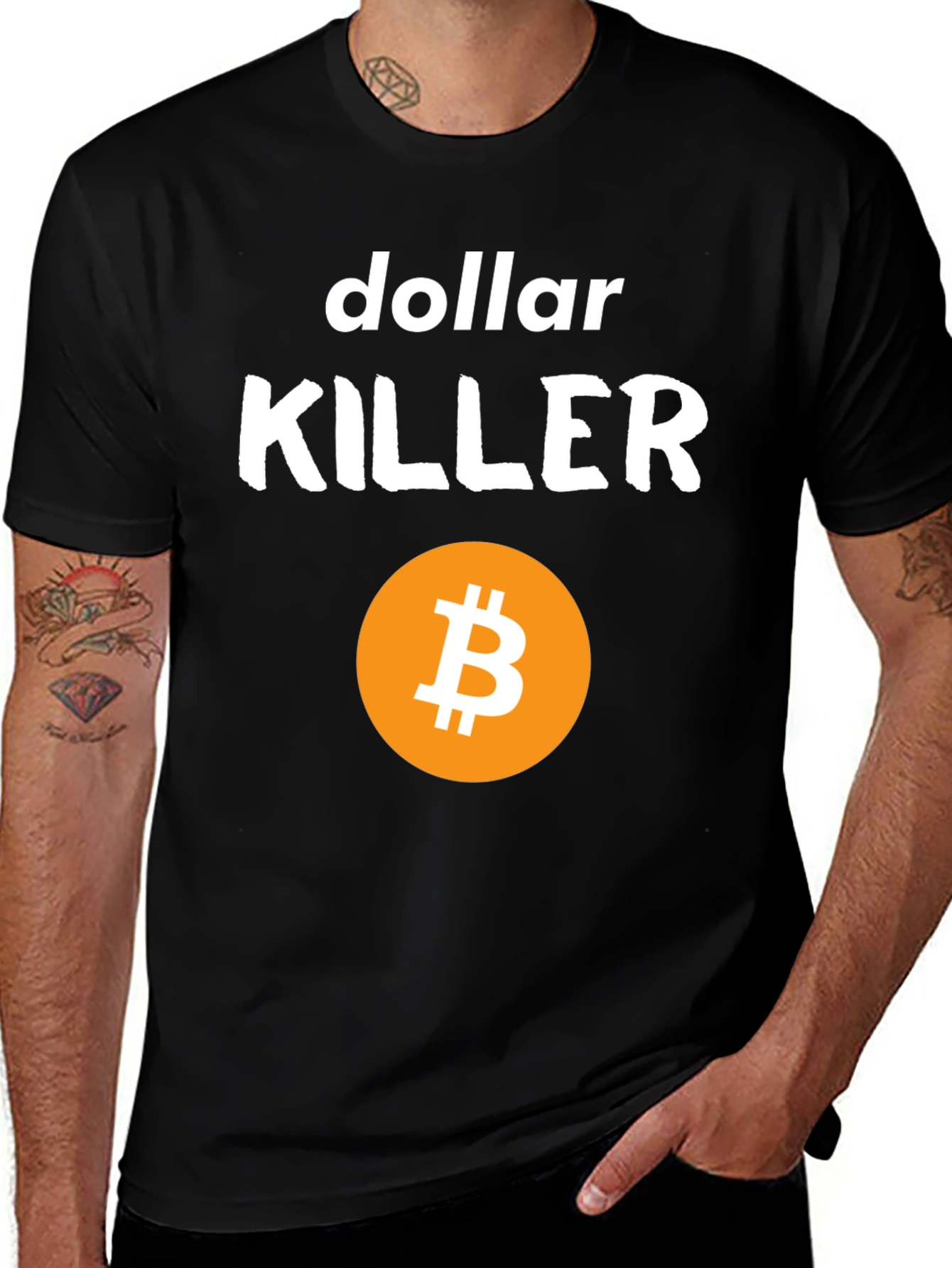 Bitcoin Dollar Killer Graphic T-Shirt