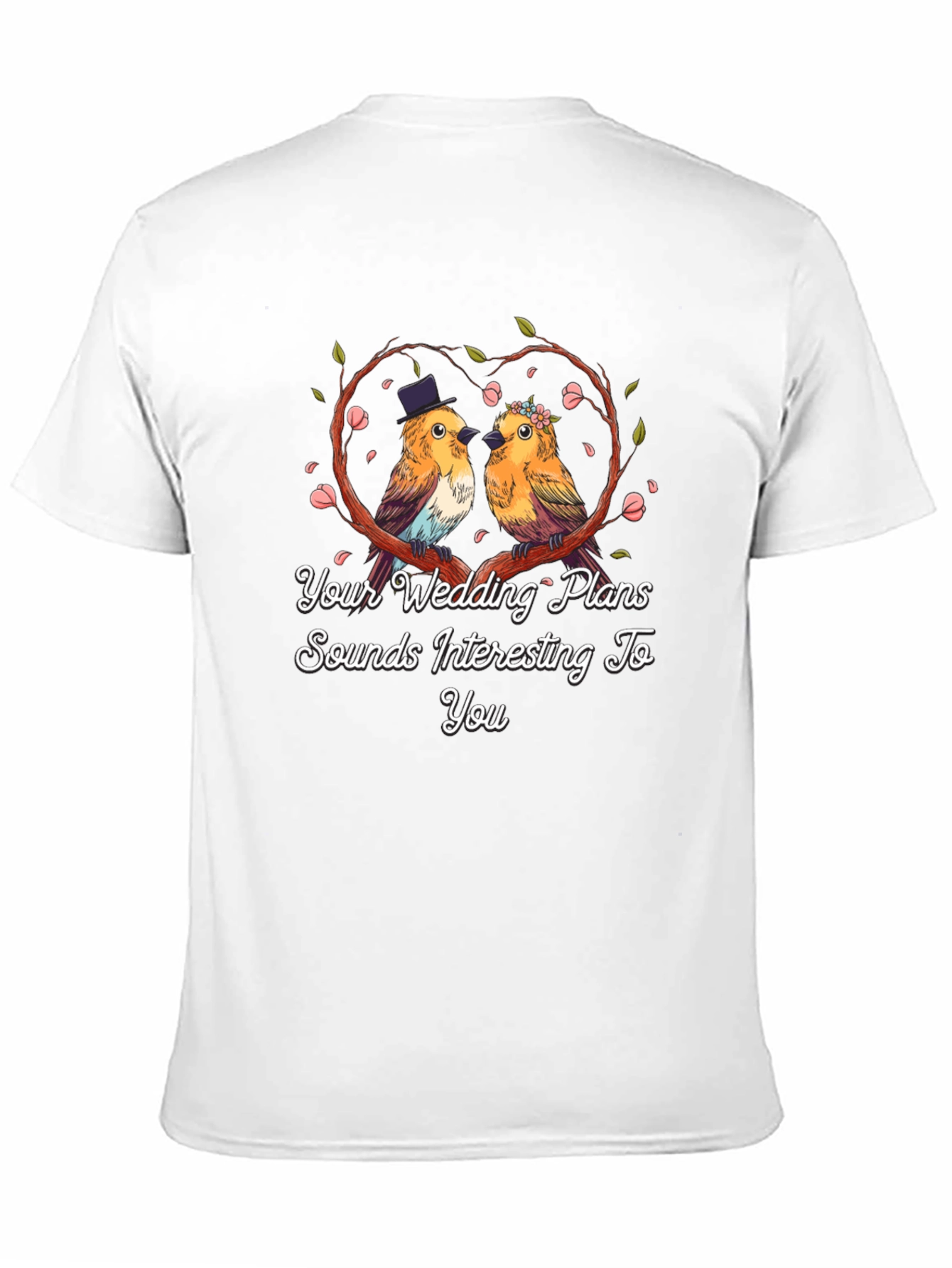 Wedding Bird T-Shirt: Cute Couple Tee