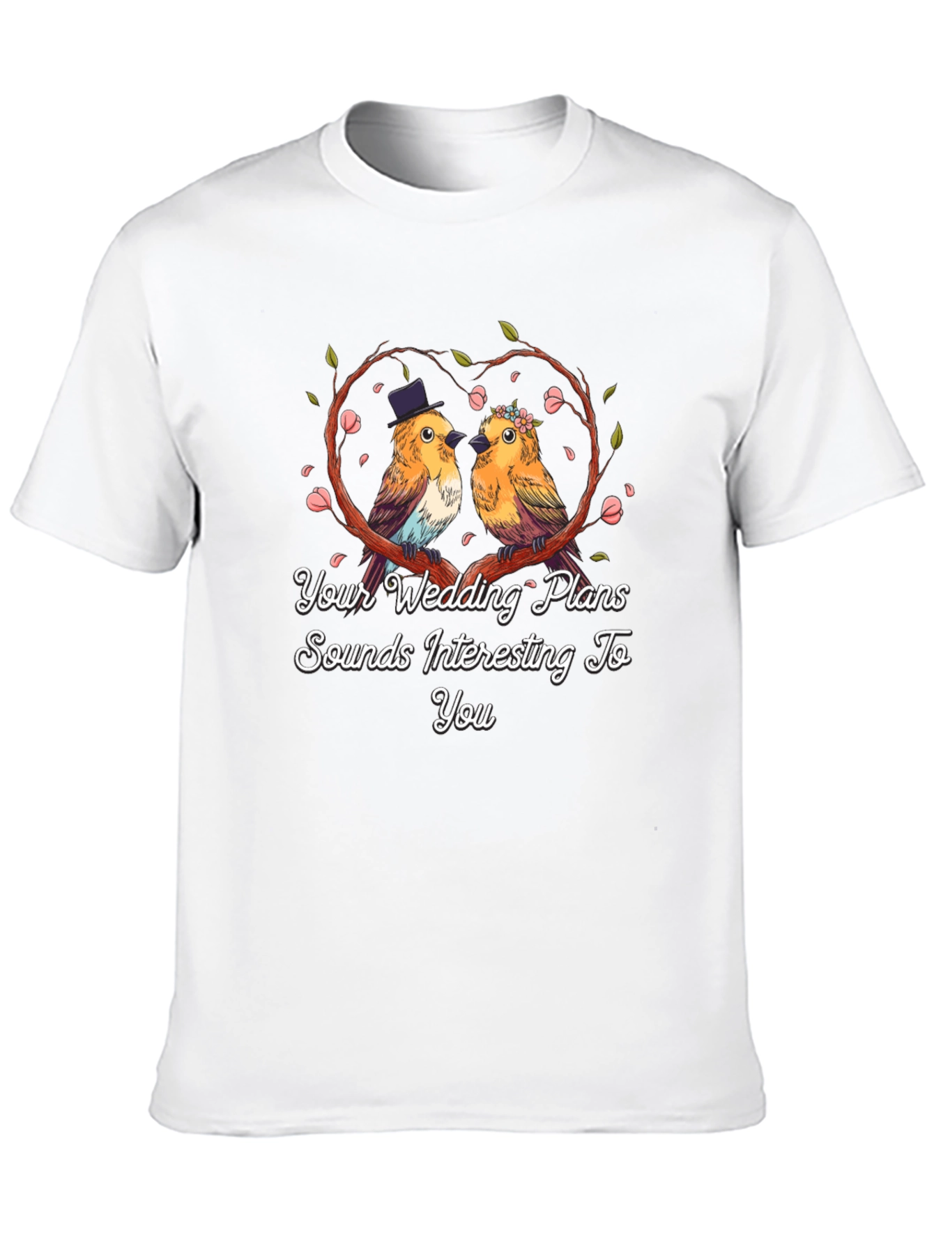 Wedding Bird T-Shirt: Cute Couple Tee