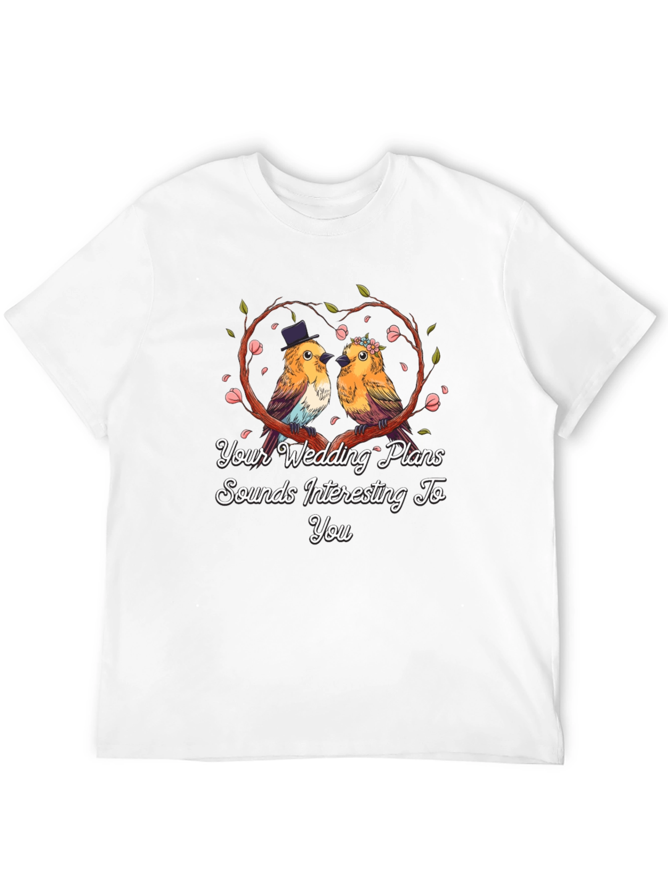 Wedding Bird T-Shirt: Cute Couple Tee