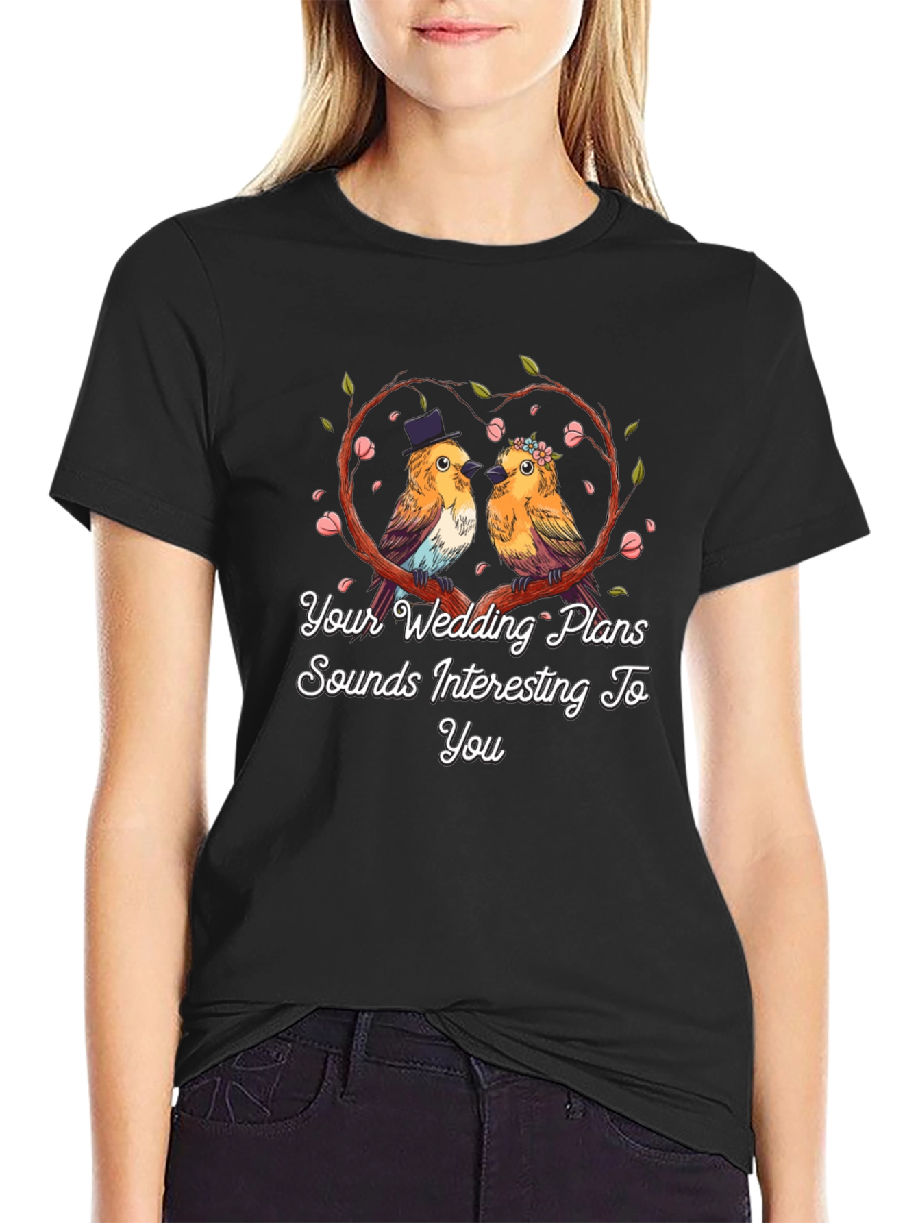 Wedding Bird T-Shirt: Cute Couple Tee