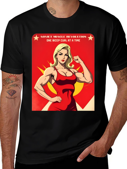 Soviet Muscle Revolution Graphic T-Shirt