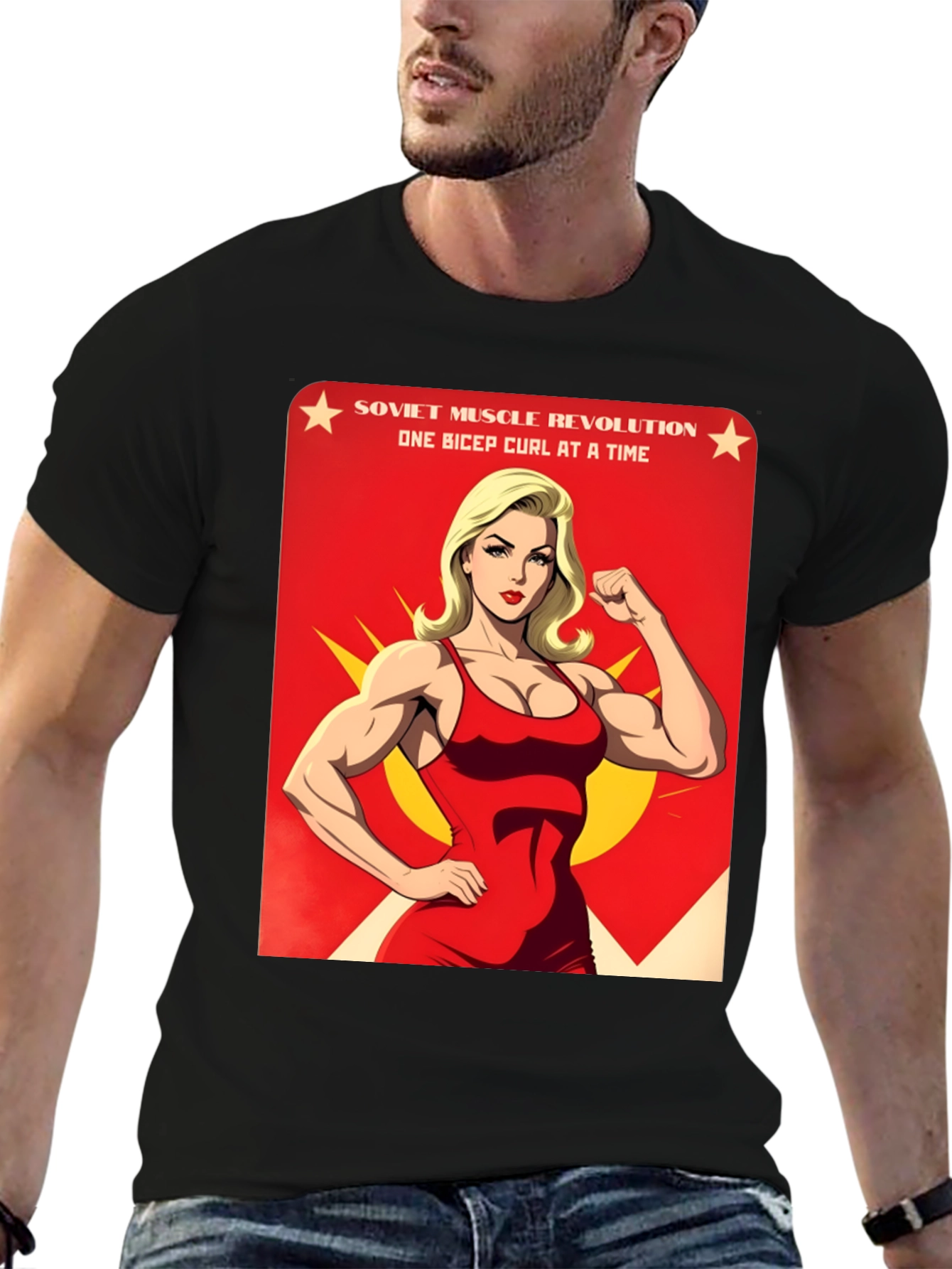 Soviet Muscle Revolution Graphic T-Shirt