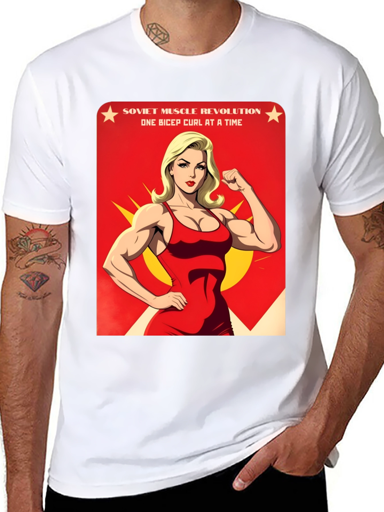 Soviet Muscle Revolution Graphic T-Shirt