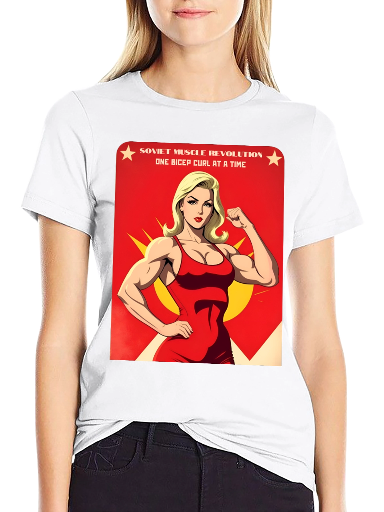 Soviet Muscle Revolution Graphic T-Shirt