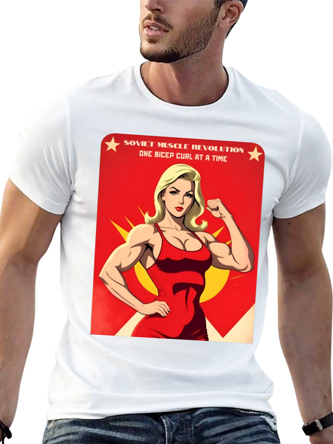 Soviet Muscle Revolution Graphic T-Shirt