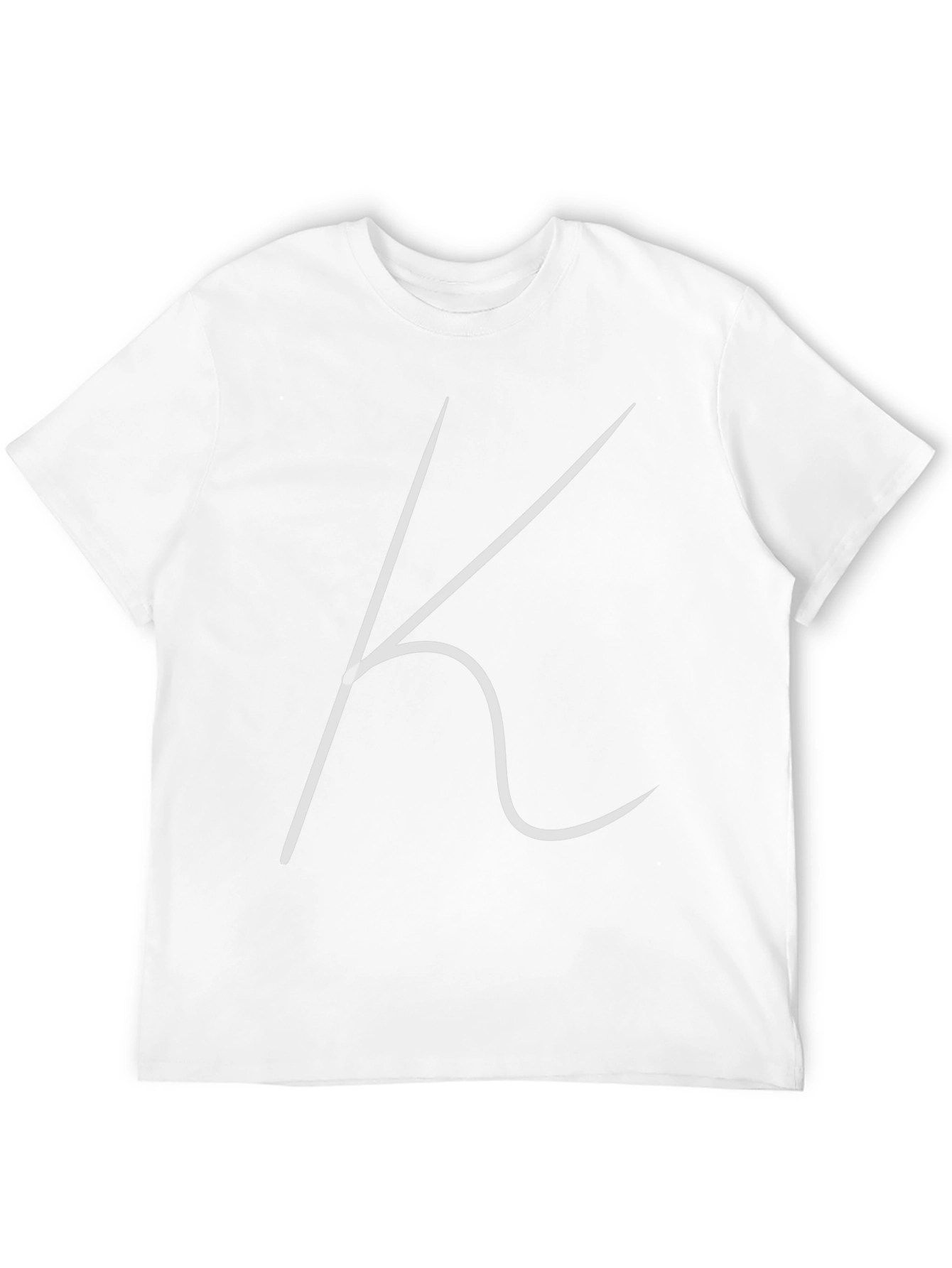 Minimalist K Graphic Black T-Shirt
