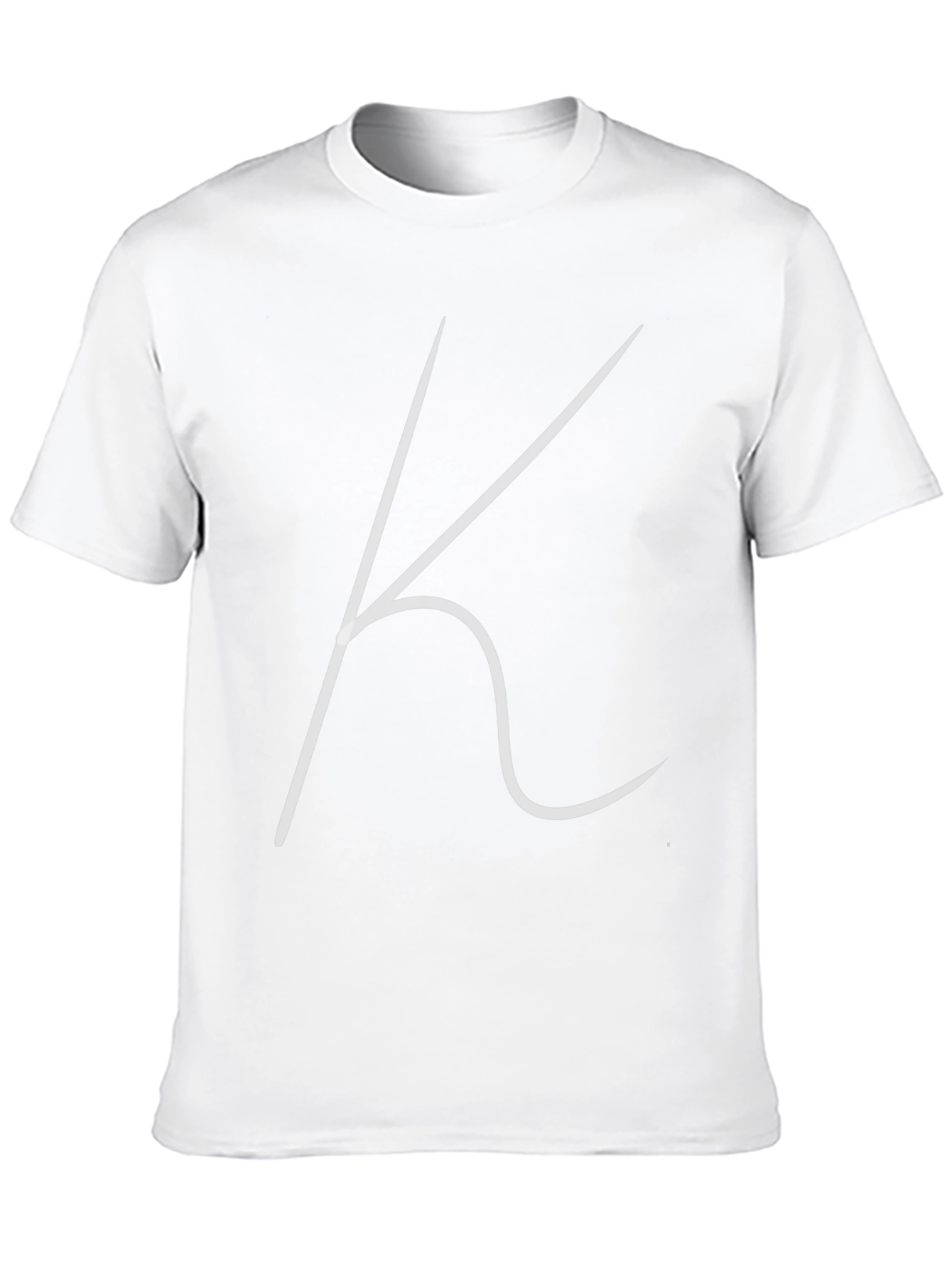 Minimalist K Graphic Black T-Shirt