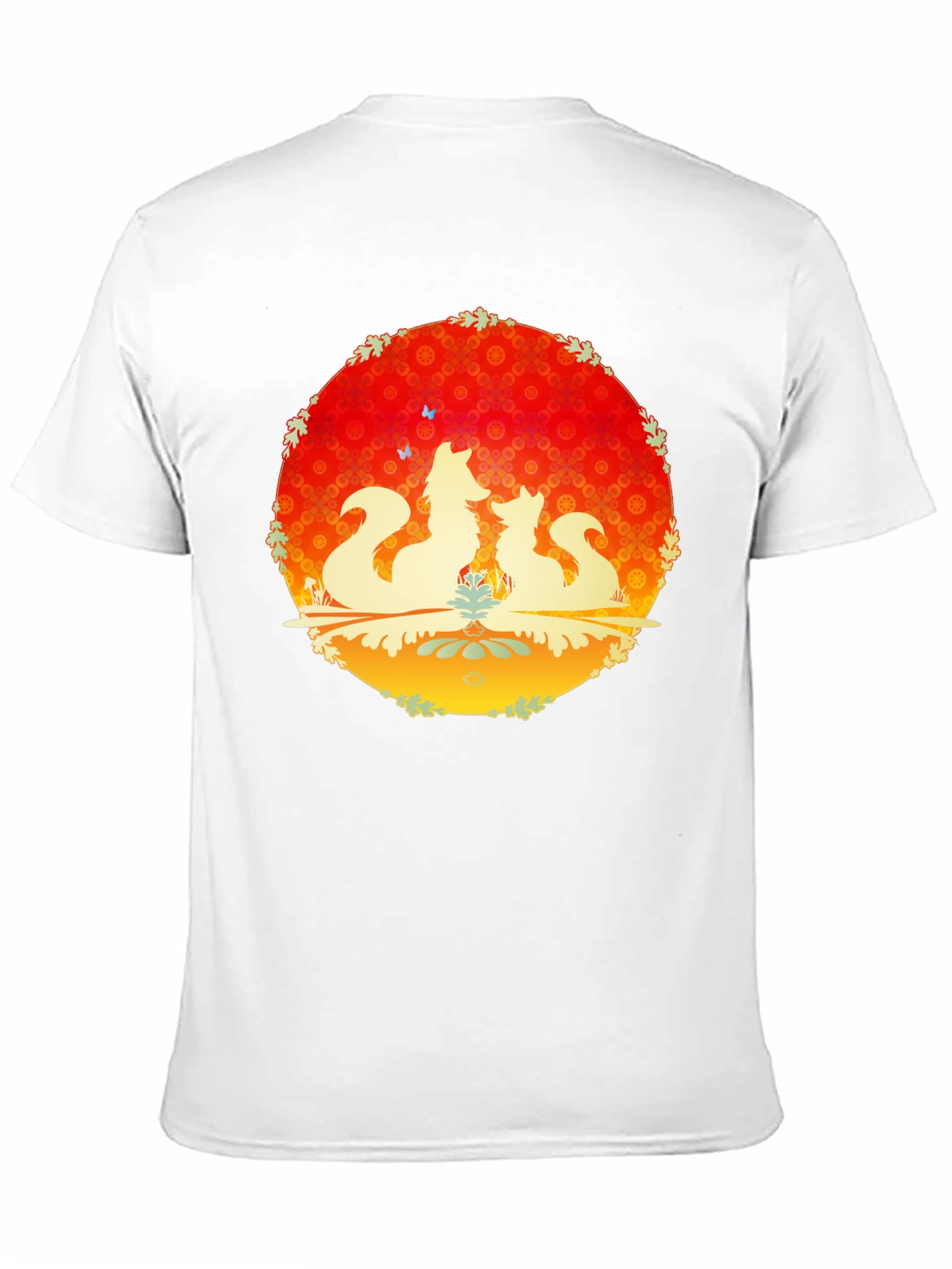 Fox Silhouette Graphic Black T-Shirt