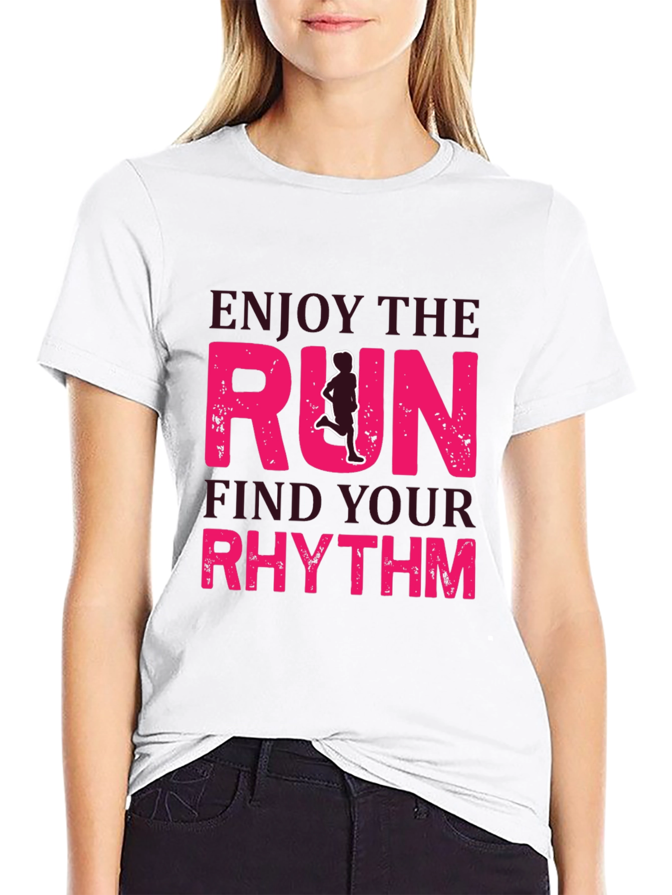 Enjoy The Run Graphic Tee - Black Unisex T-Shirt