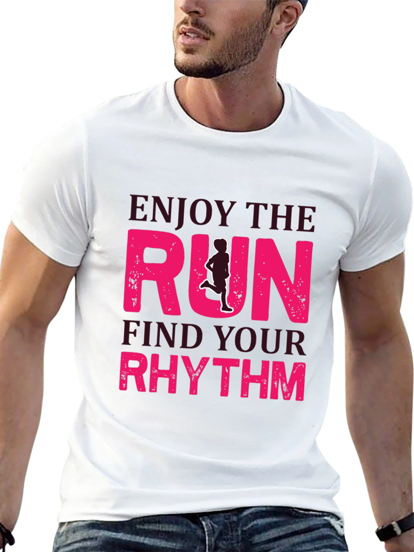 Enjoy The Run Graphic Tee - Black Unisex T-Shirt