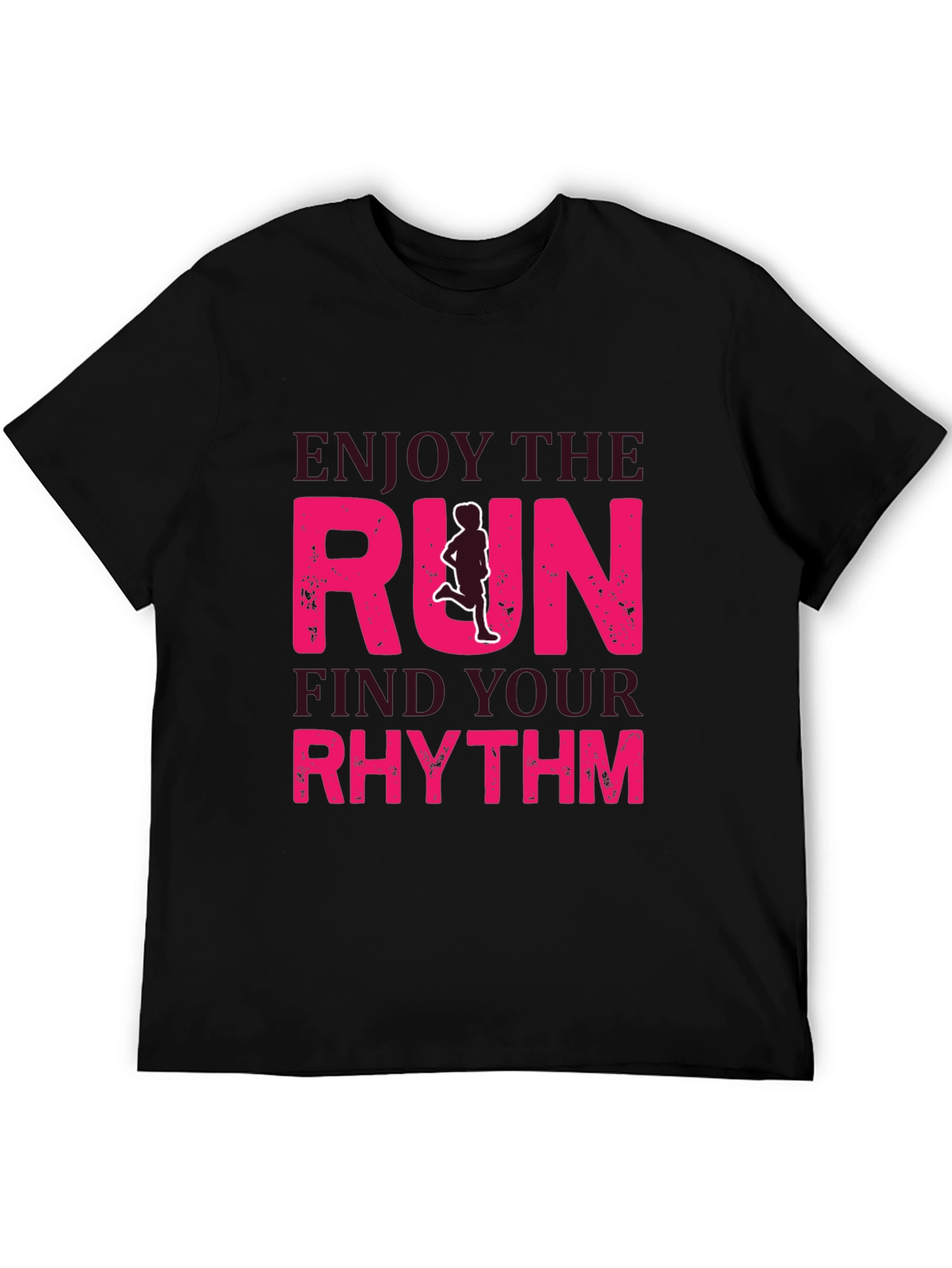 Enjoy The Run Graphic Tee - Black Unisex T-Shirt