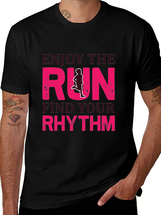Enjoy The Run Graphic Tee - Black Unisex T-Shirt