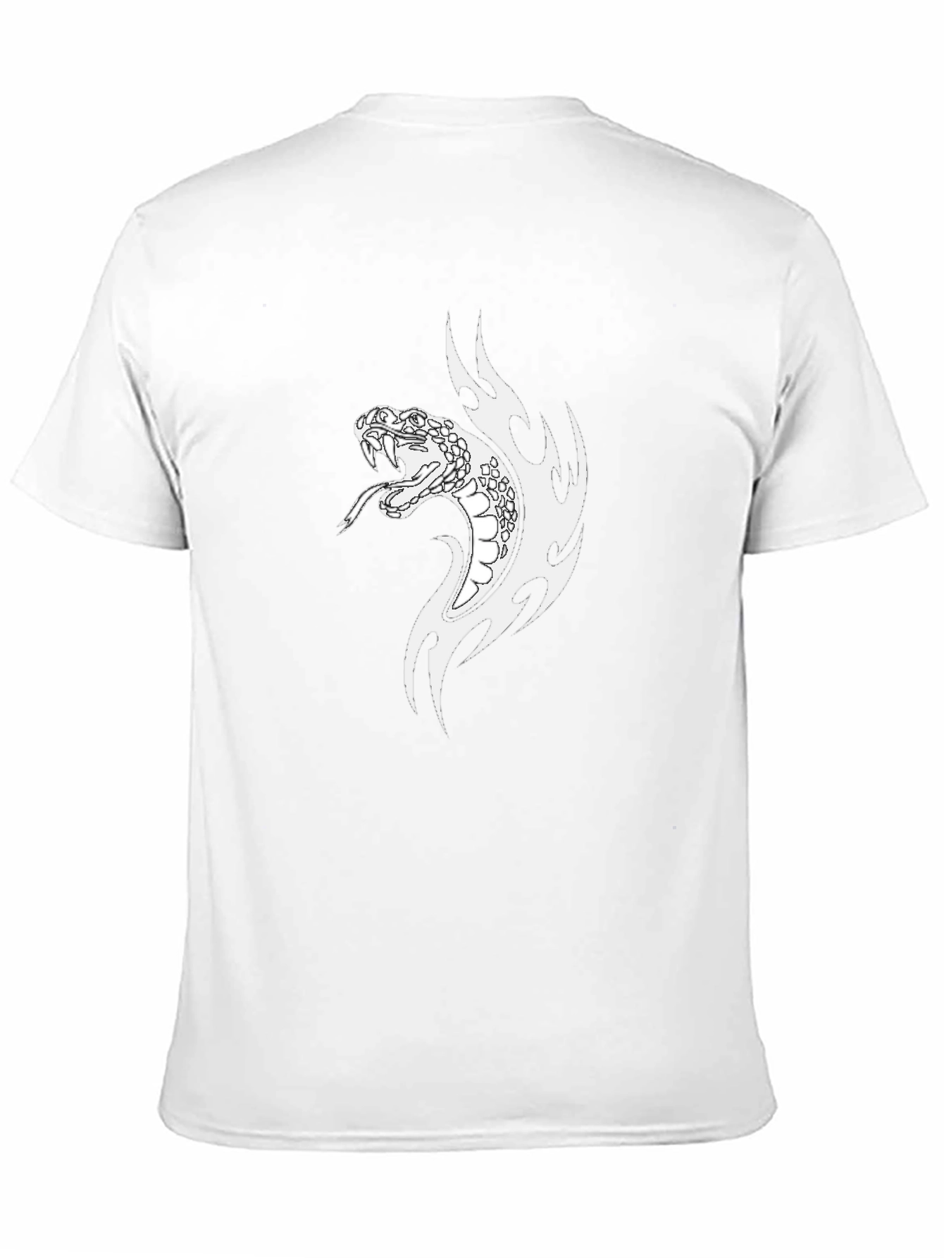 Black Snake Graphic Tee - Cool Snake Design
