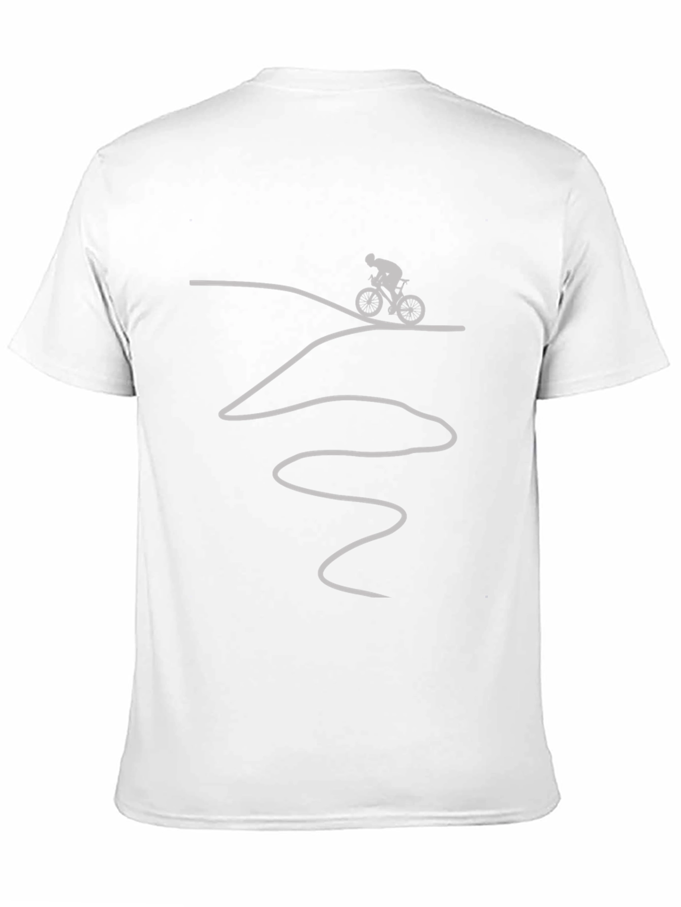 Cyclist Adventure T-Shirt: Mountain Bike Trail Design