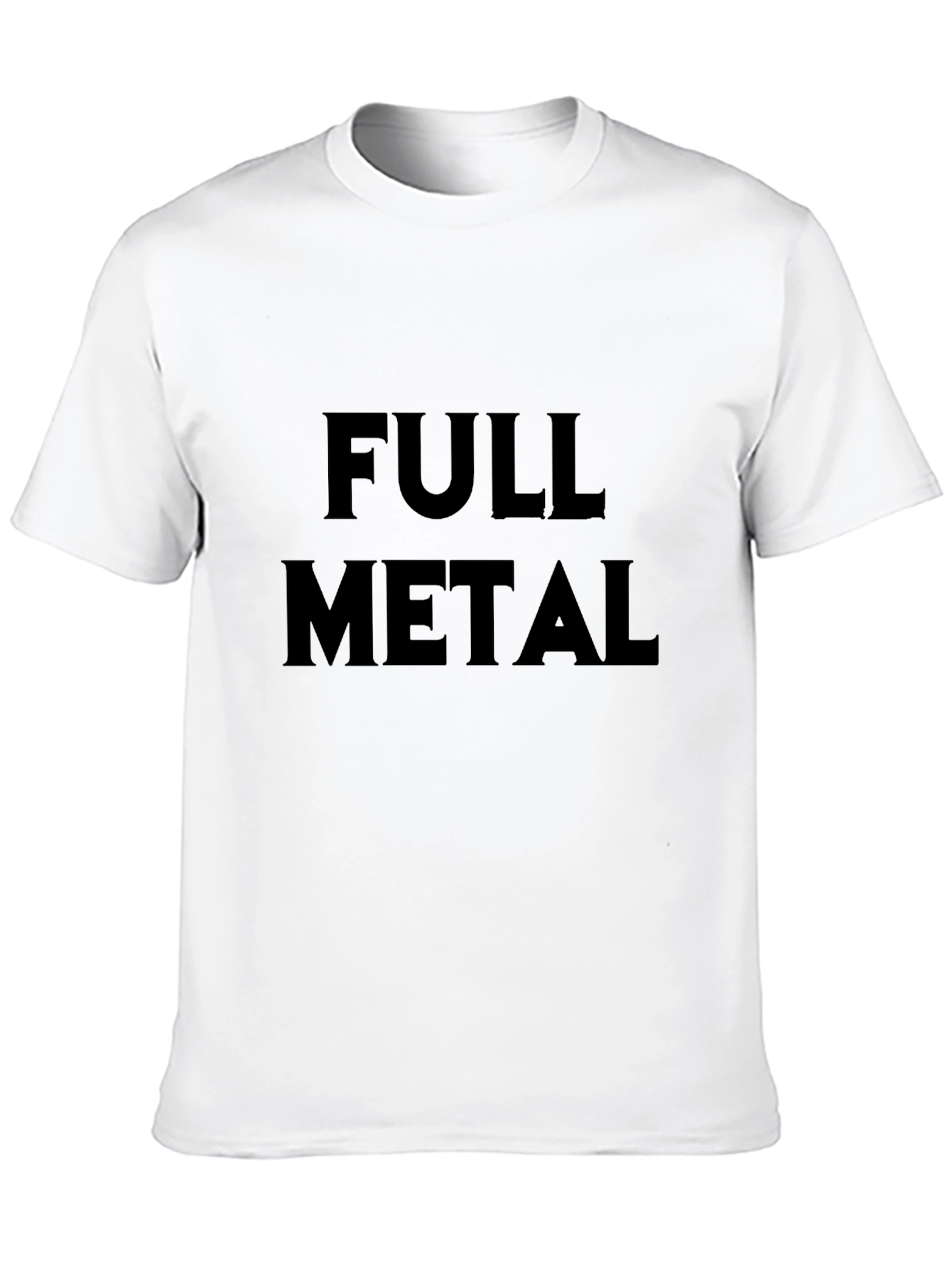 Full Metal Graphic Tee - Black Cotton T-Shirt