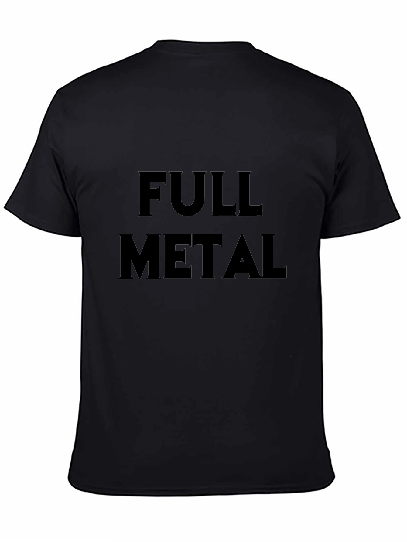 Full Metal Graphic Tee - Black Cotton T-Shirt