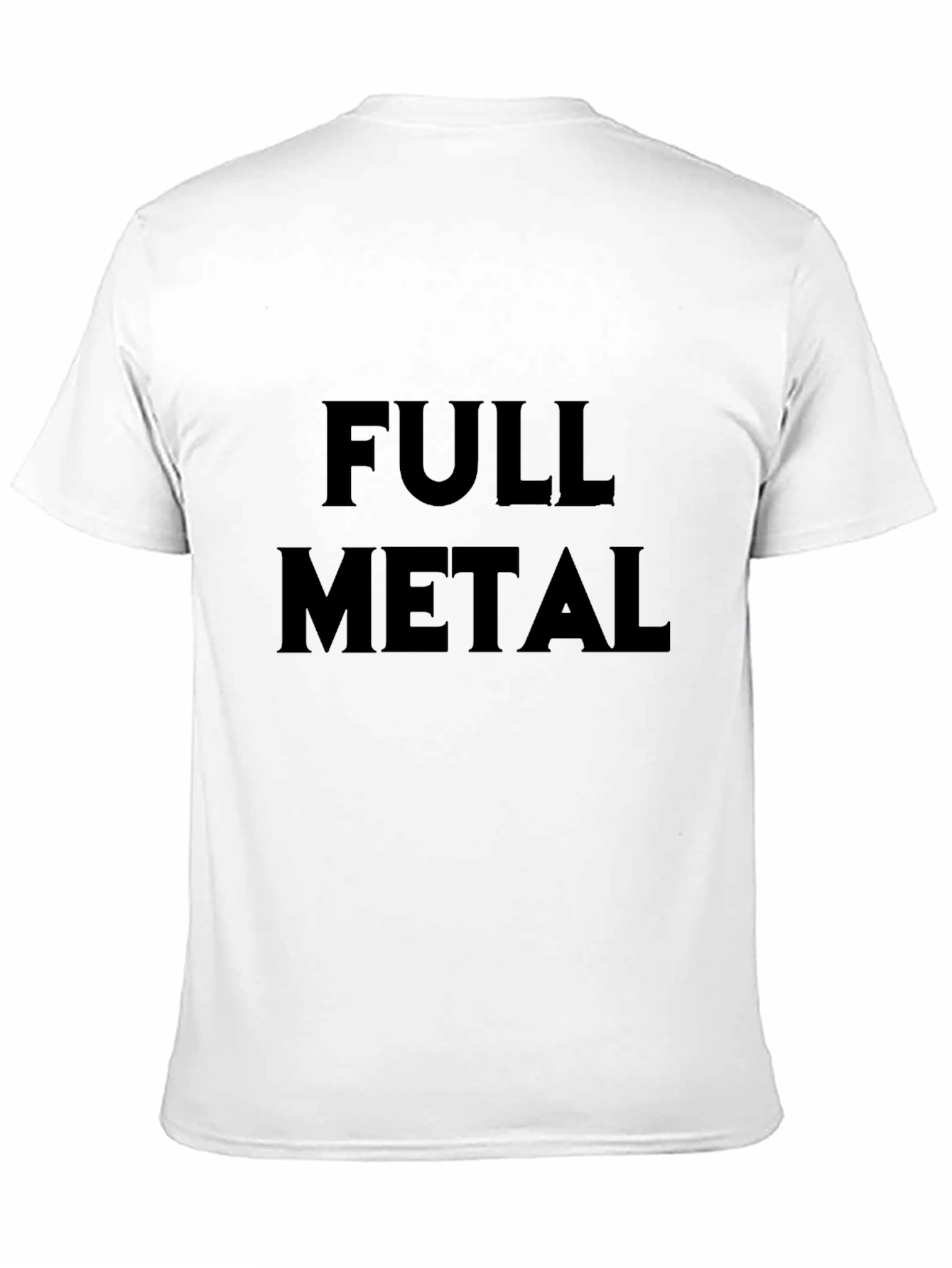 Full Metal Graphic Tee - Black Cotton T-Shirt