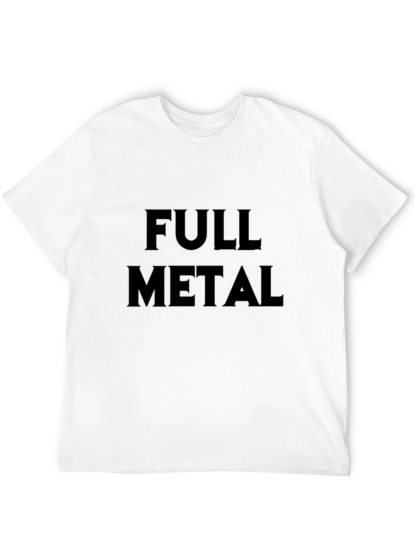 Full Metal Graphic Tee - Black Cotton T-Shirt