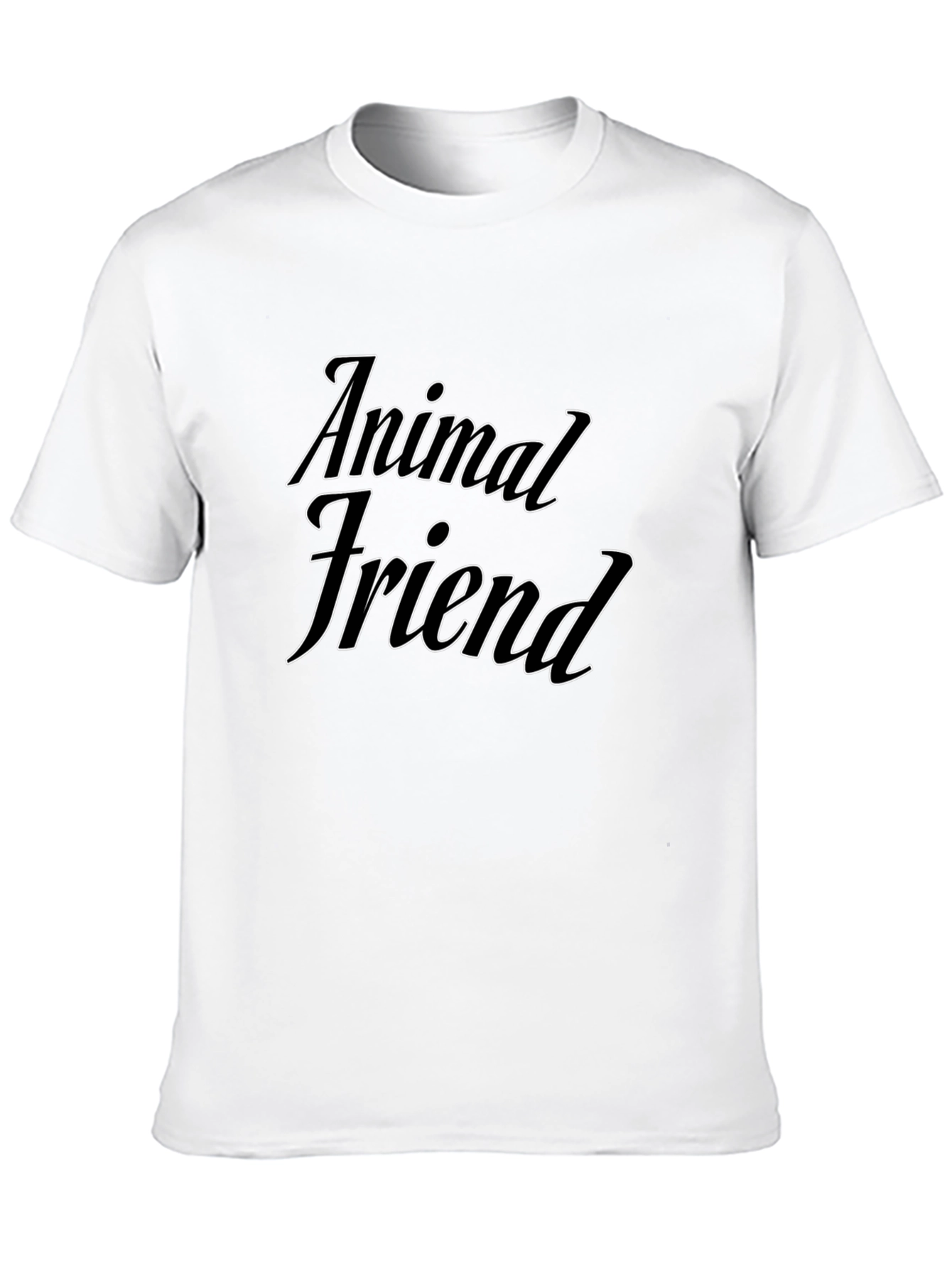 Animal Friend Black T-Shirt