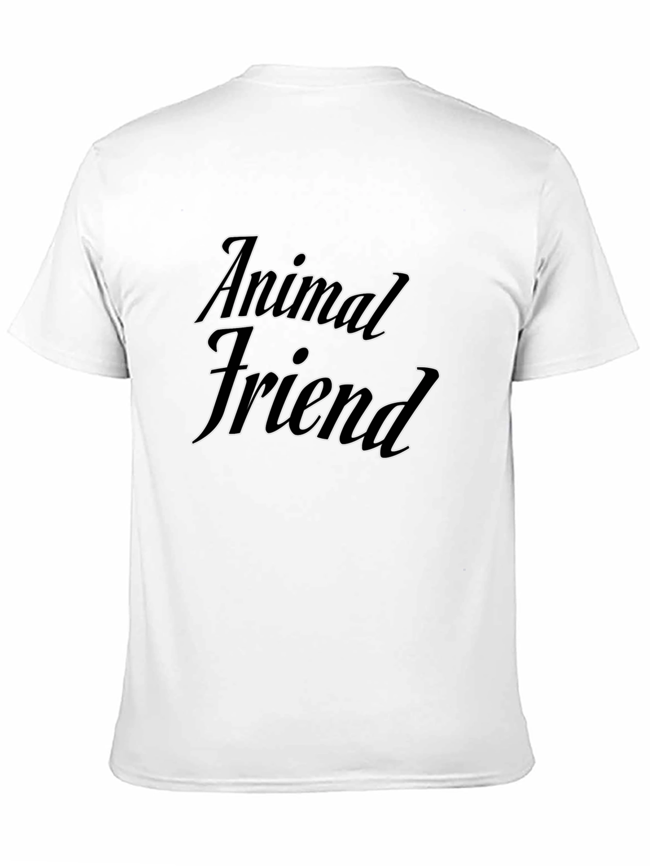Animal Friend Black T-Shirt