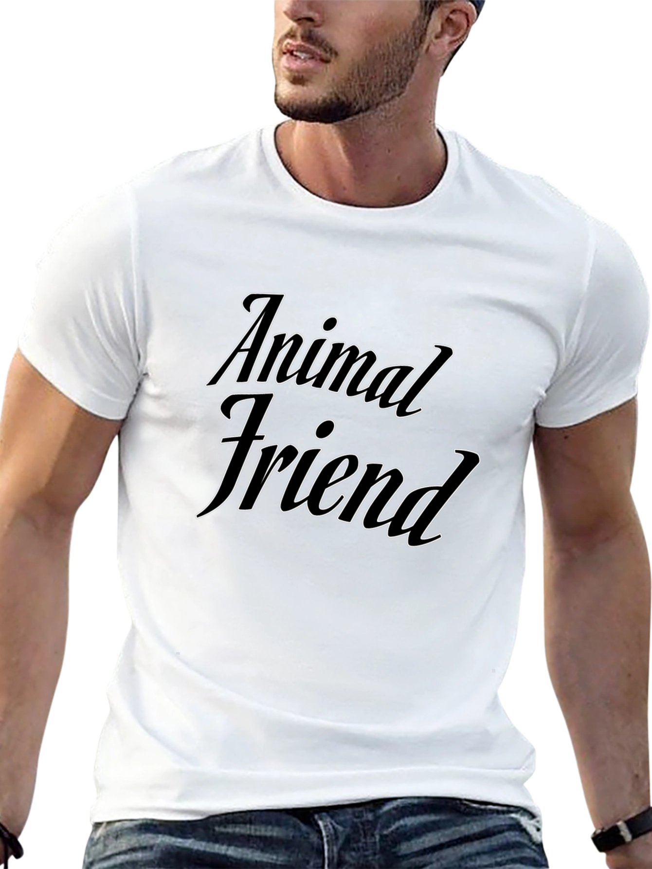Animal Friend Black T-Shirt