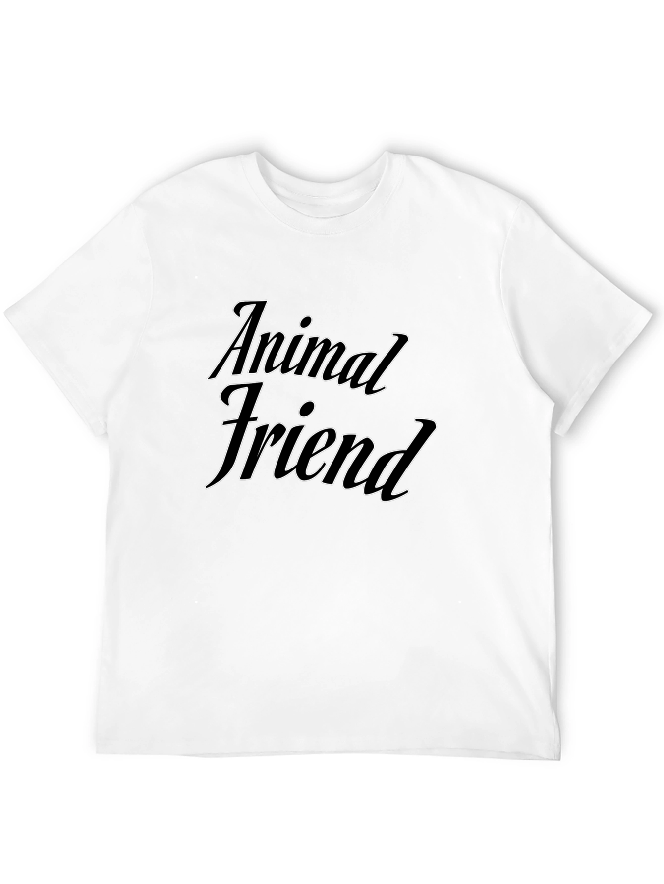 Animal Friend Black T-Shirt