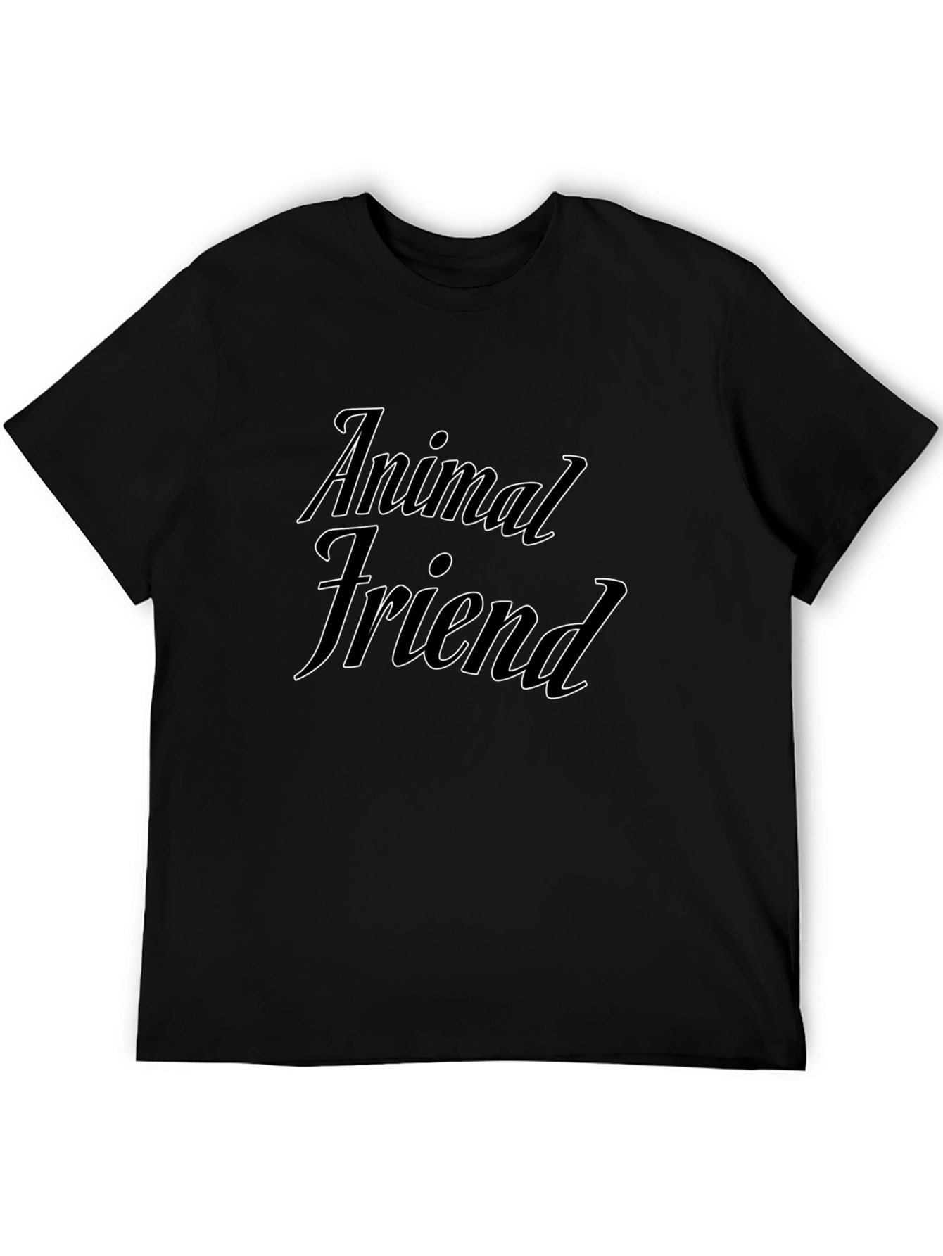 Animal Friend Black T-Shirt
