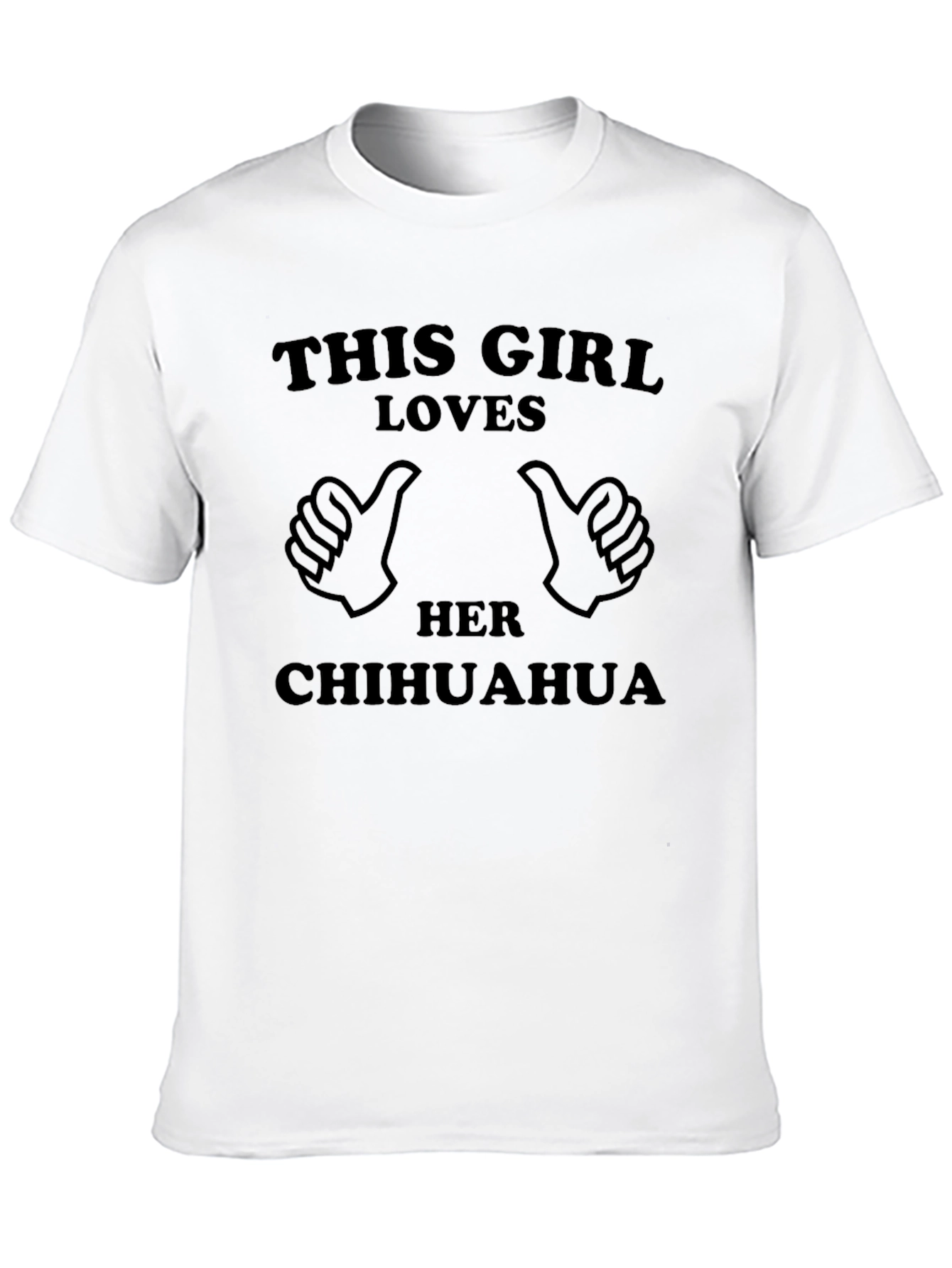 This Girl Loves Her Chihuahua Black T-Shirt