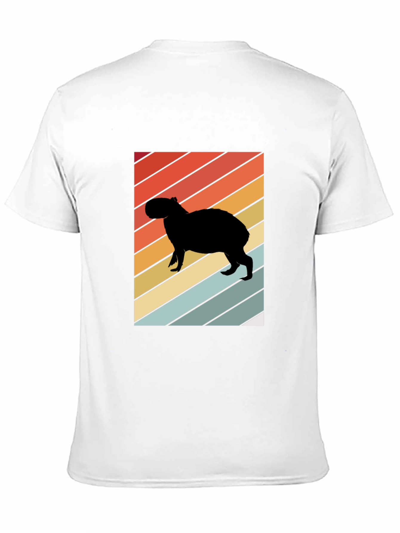 Retro Capybara Silhouette Graphic Tee - Unisex