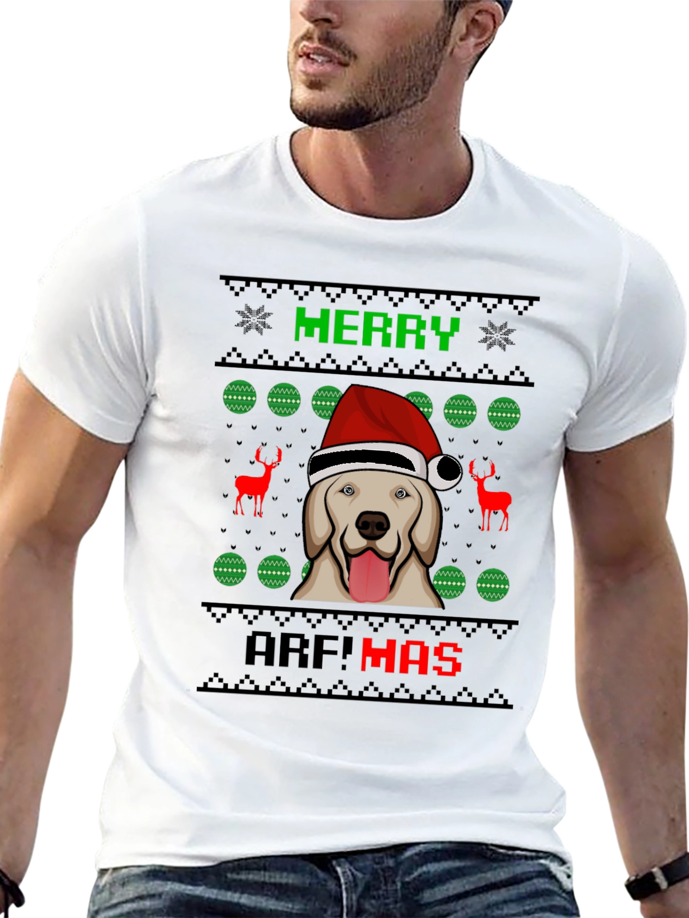 Merry Arf!mas Dog Christmas Graphic Tee