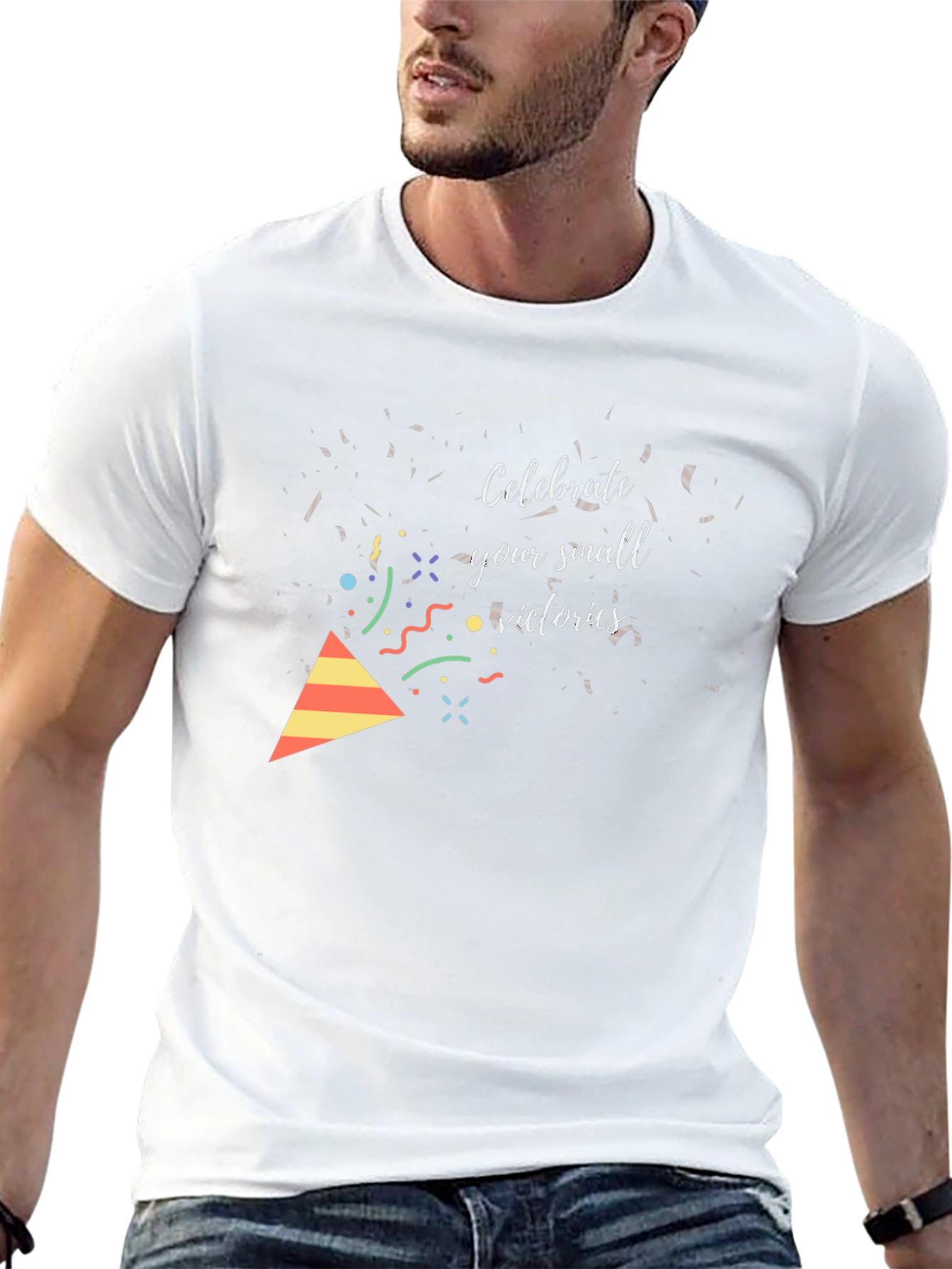 Celebrate Small Wins Black Graphic Tee