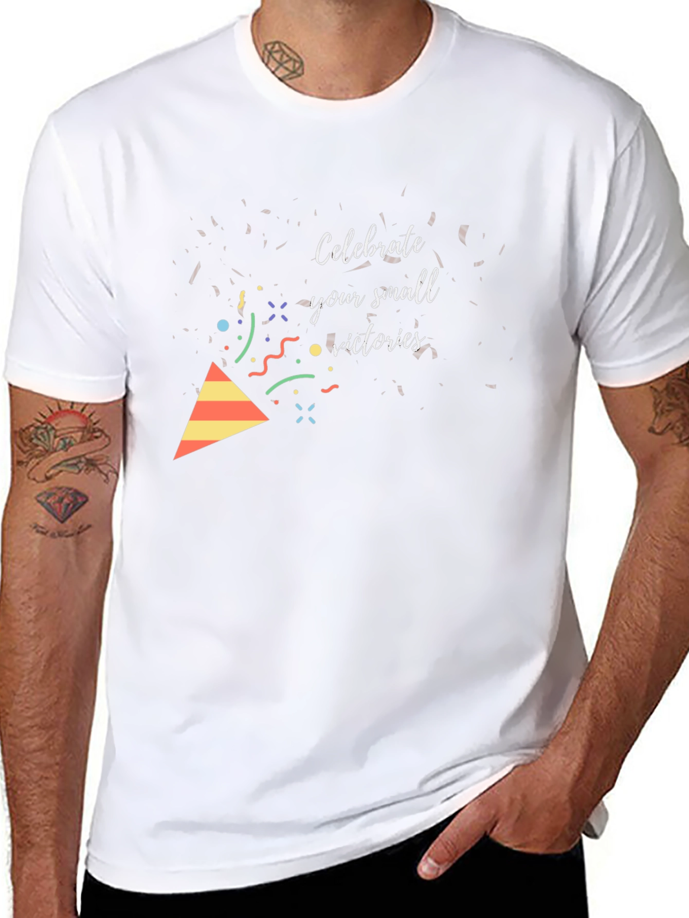 Celebrate Small Wins Black Graphic Tee