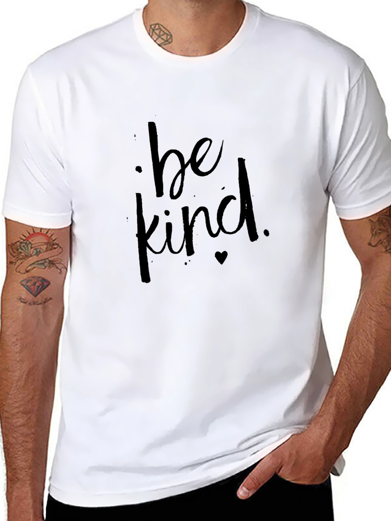 Be Kind Graphic Tee - Soft Cotton Blend