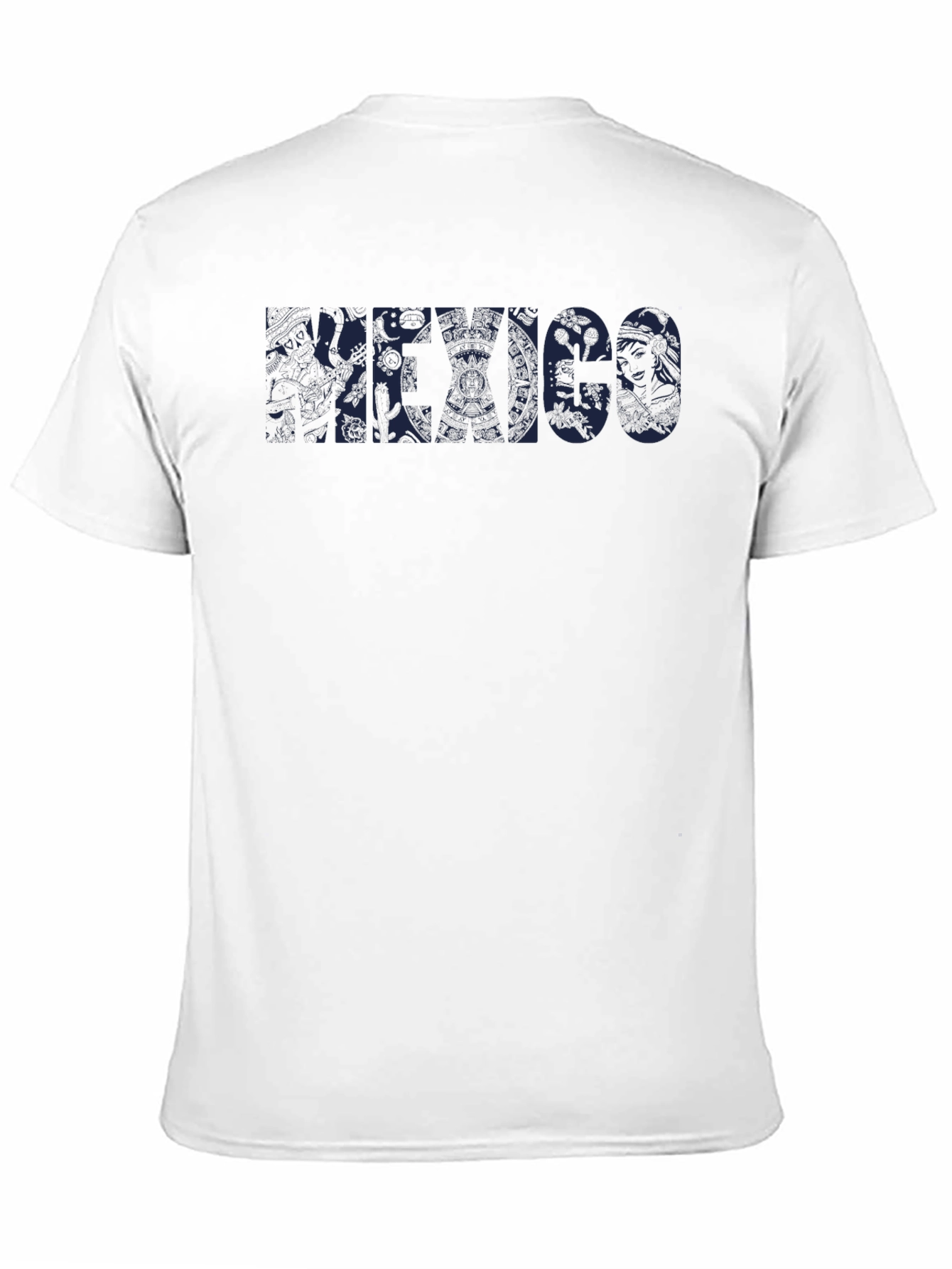 Black Graphic T-Shirt - Mexico Design