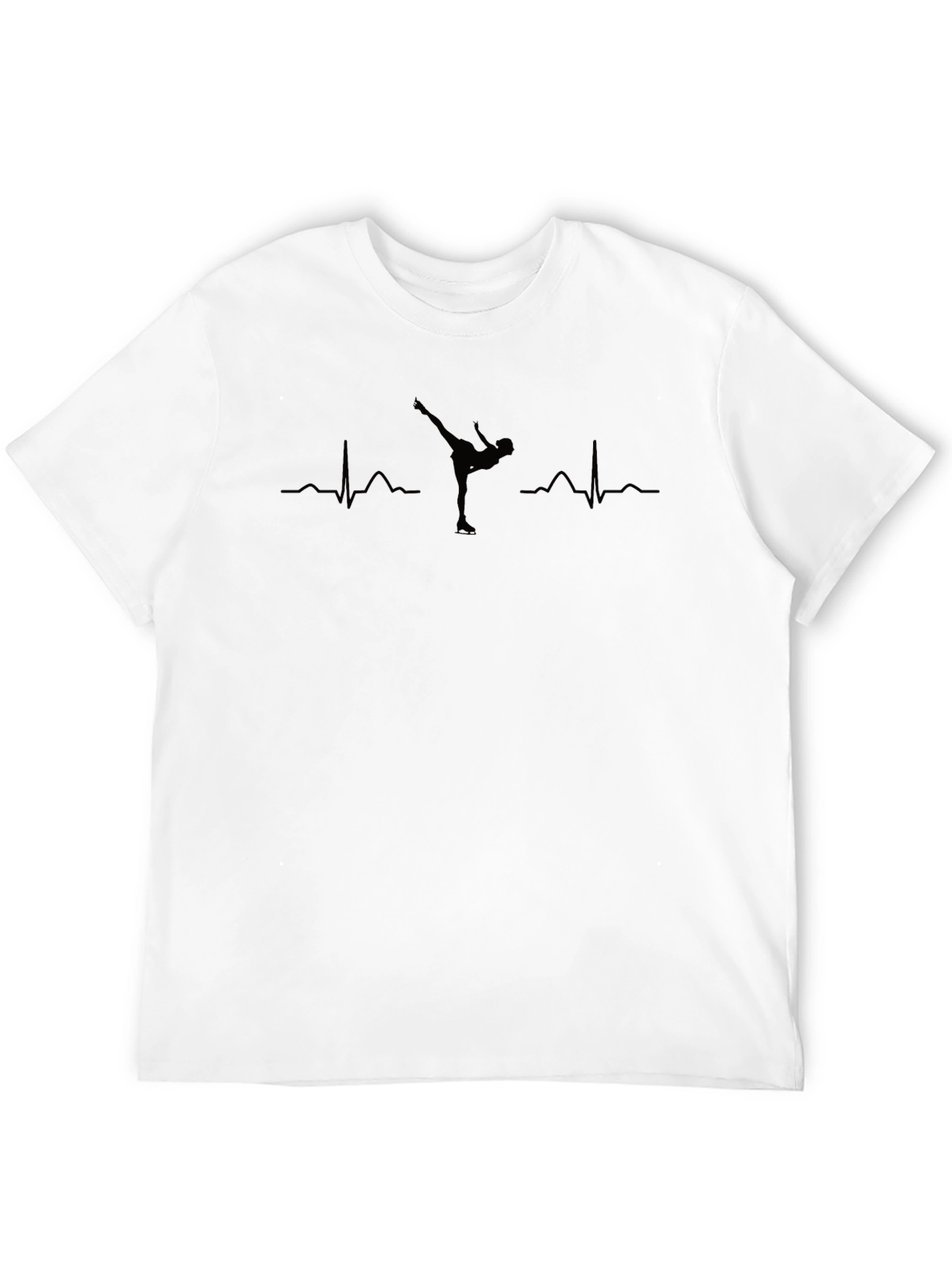 Ice Skating Heartbeat T-Shirt - Figure Skating Tee