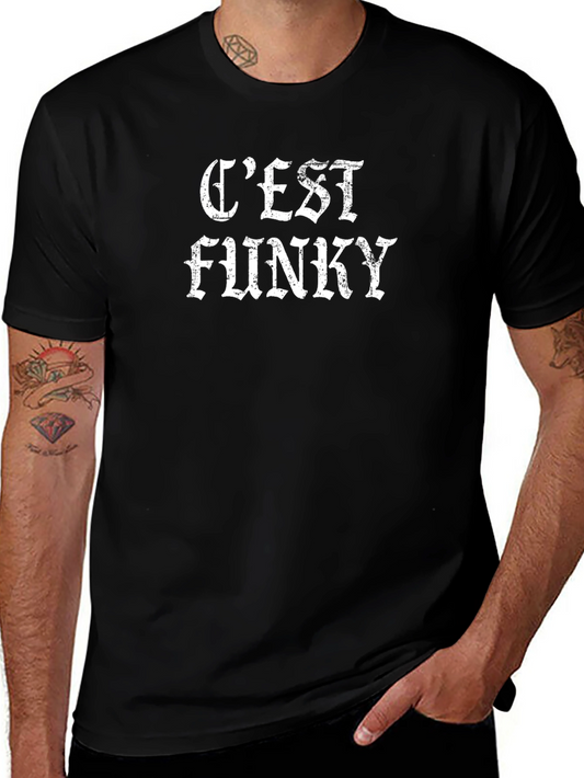 Cest Funky T-Shirt - Black Cotton Tee