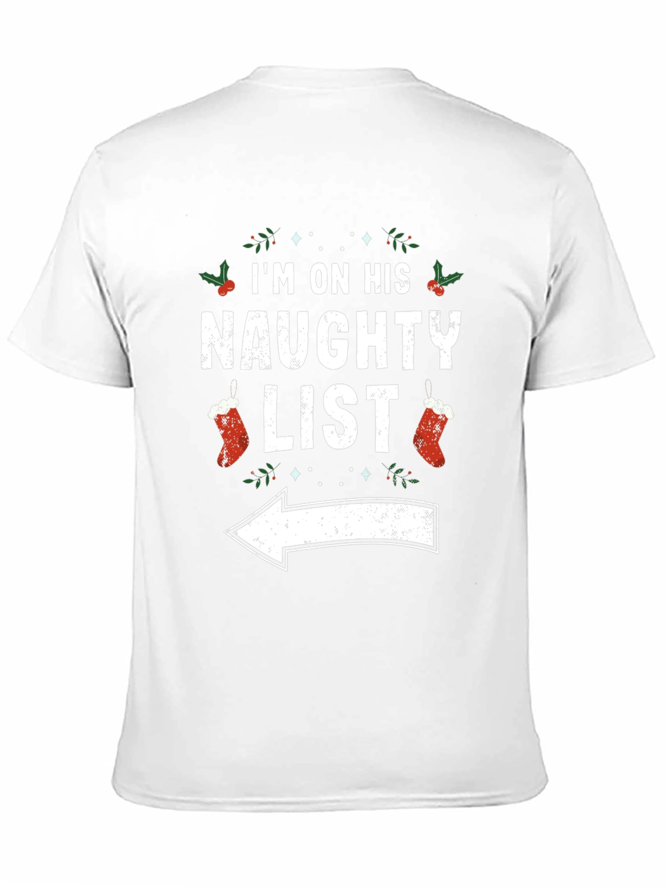 Naughty List Christmas Graphic T-Shirt